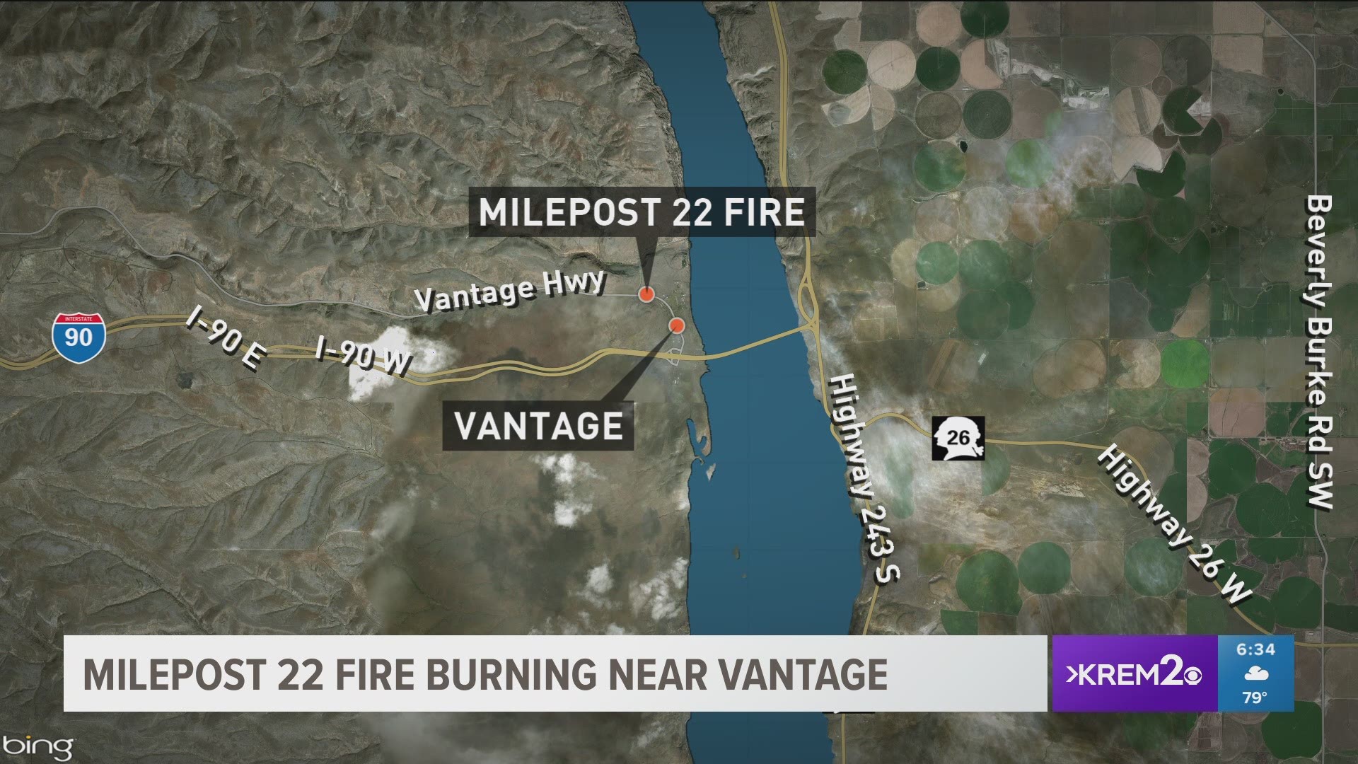 The Milepost 22 Fire was nearly 90 percent contained as of Friday evening.