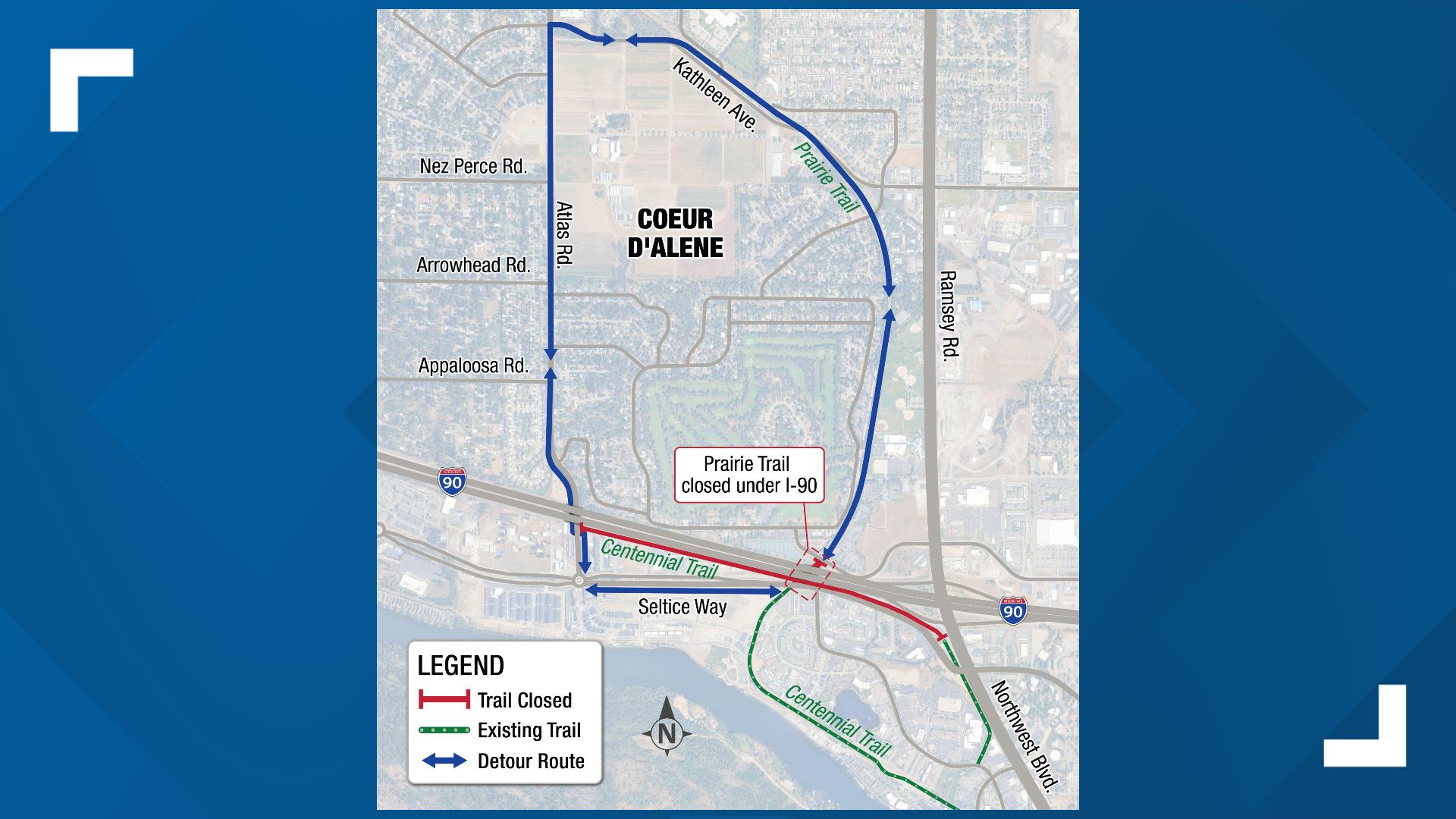 Mtb Start Ramp I-90 westbound traffic changes starting this week in Coeur d'Alene ...