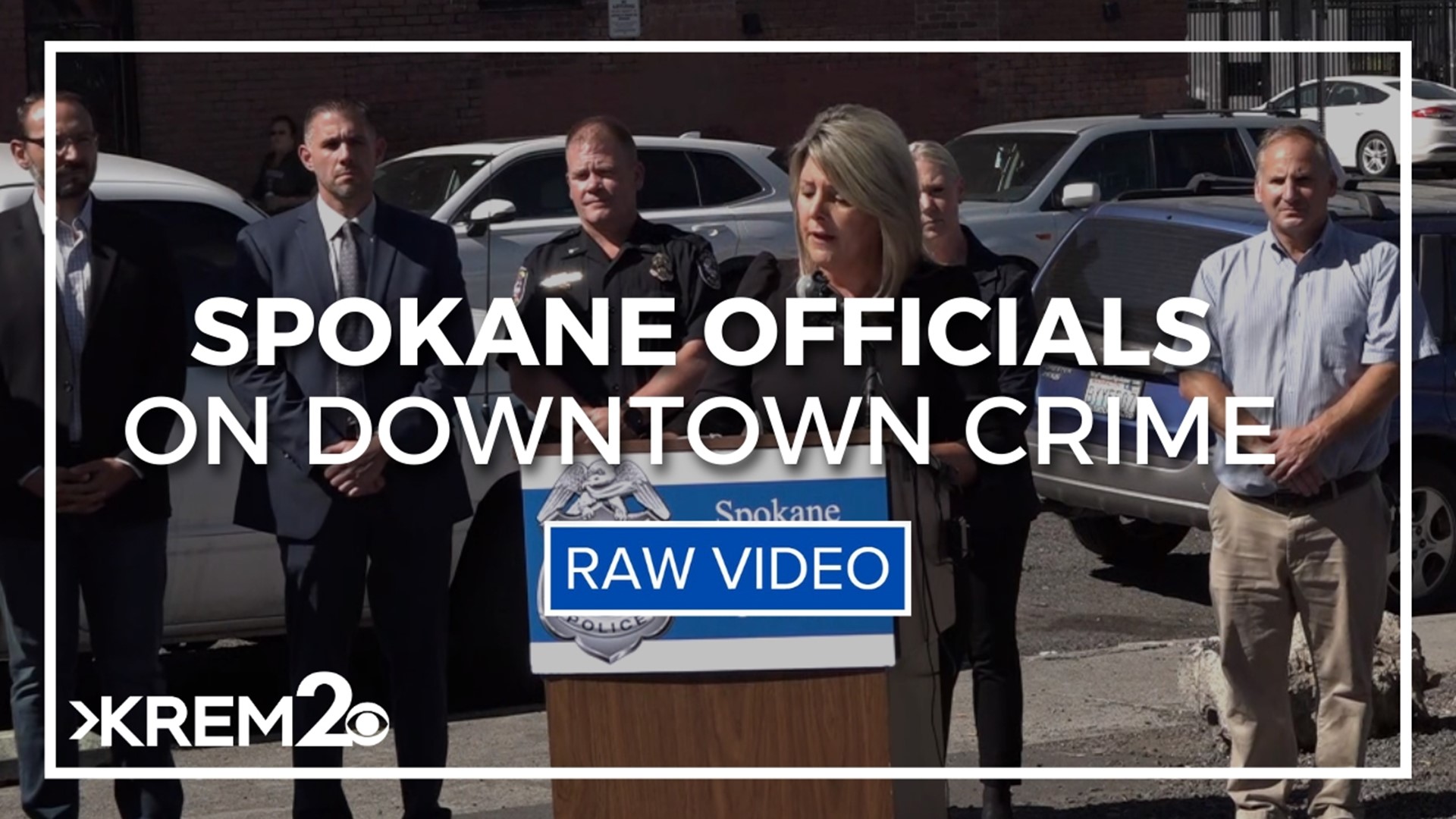 Spokane Police Chief Craig Meidl and Mayor Nadine Woodward discuss police emphasis to address crime on 2nd & Division in the Downtown Corridor.