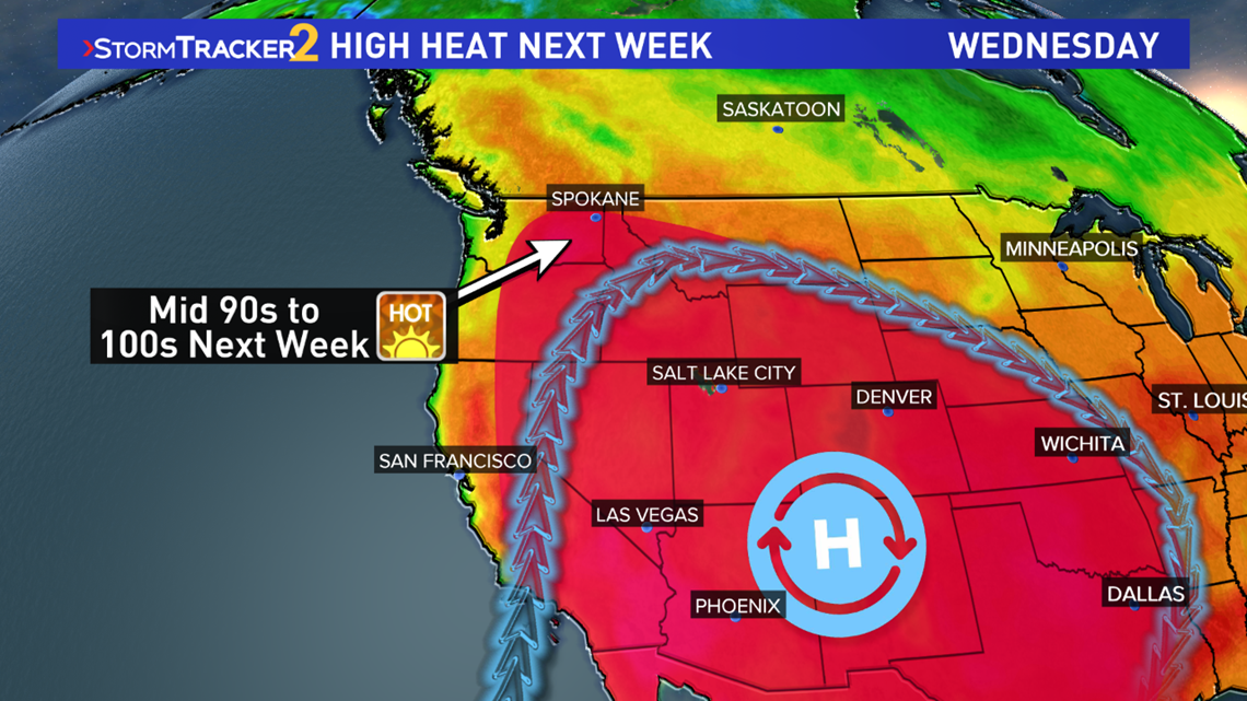 Temperatures climb into the 100s next week in Washington