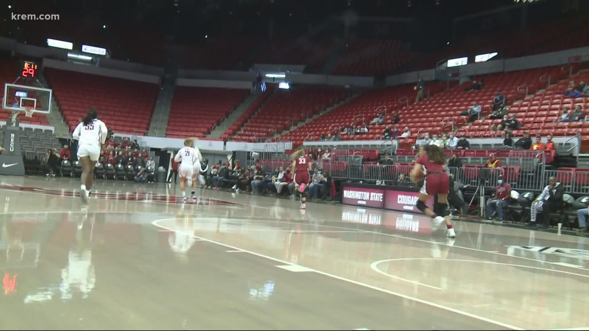 The Washington State University women's basketball team lost to Stanford 82-44 Sunday.