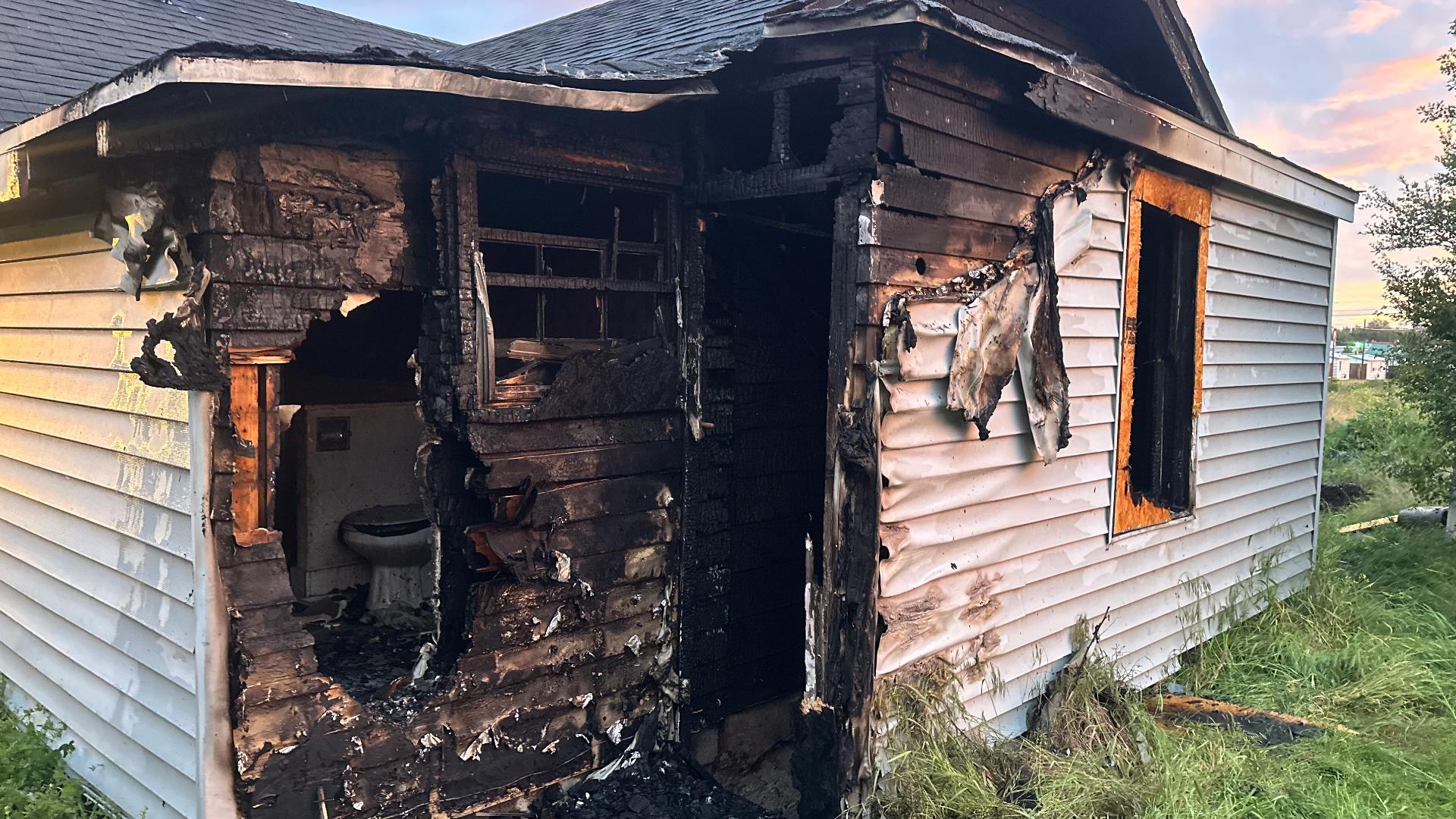 According to fire officials, the home is severely damaged from fire and smoke. A board-up company was called to close the structure once the investigations are over.