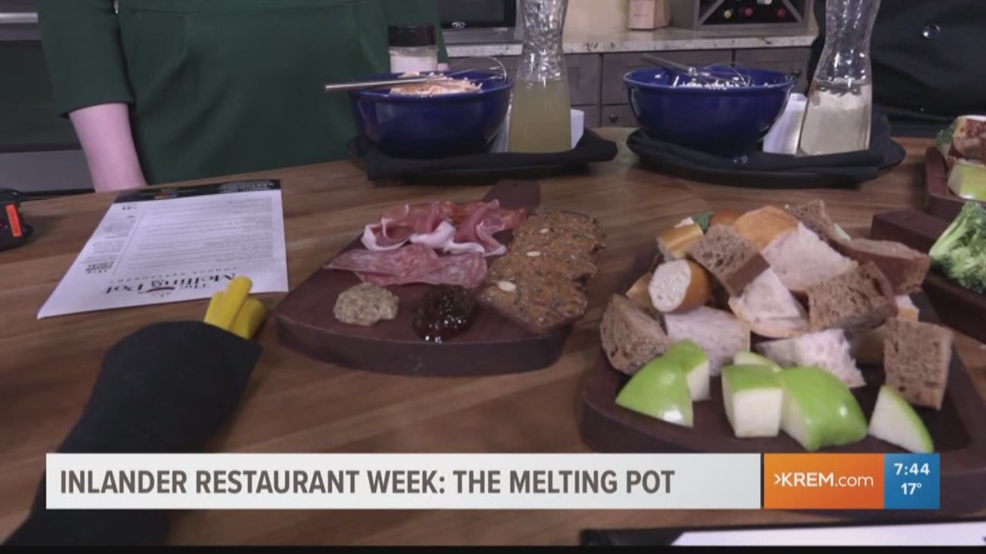 Chelsea from The Melting Pot stopped by to share the spread for Restaurant Week with KREM's Brittany Bailey and Evan Noorani.