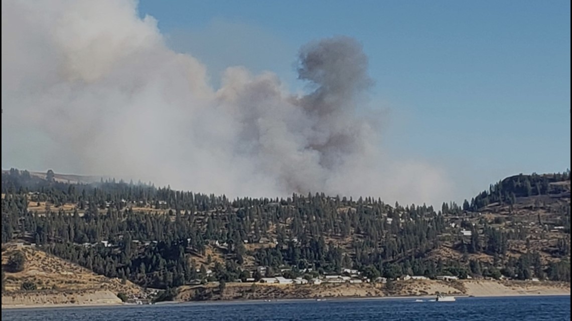 Fire near Davenport | New level 2 evacuations, evacuees urged to go to Lincoln County Sheriff's office. - Vimarsana News