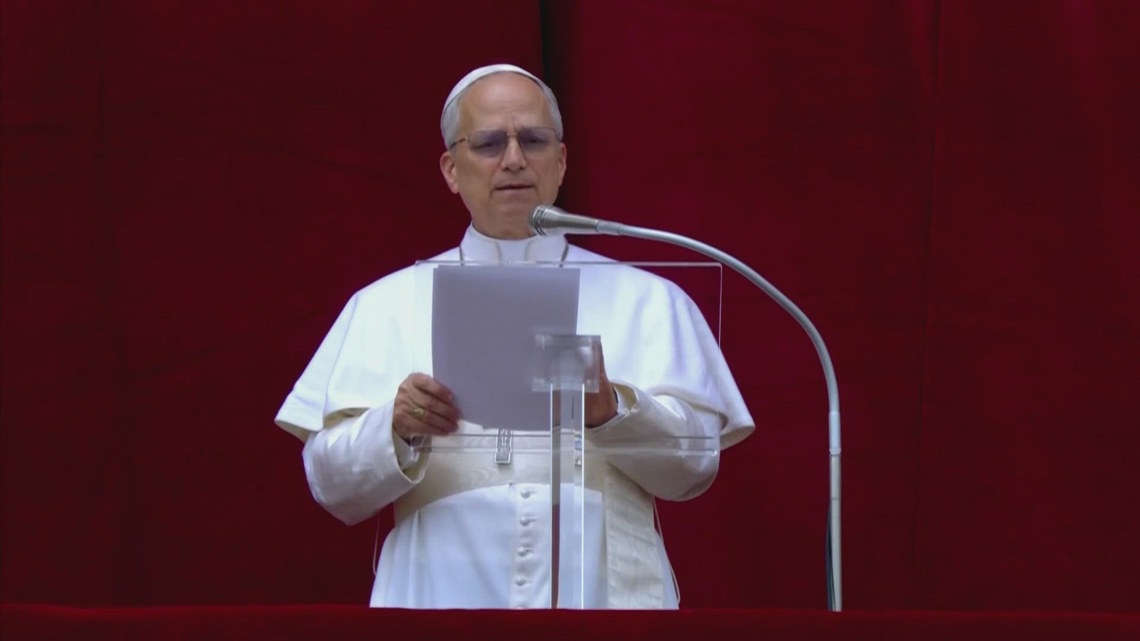 Pope Leo XIV calls for peace in Ukraine and Gaza in symbolically rich ...