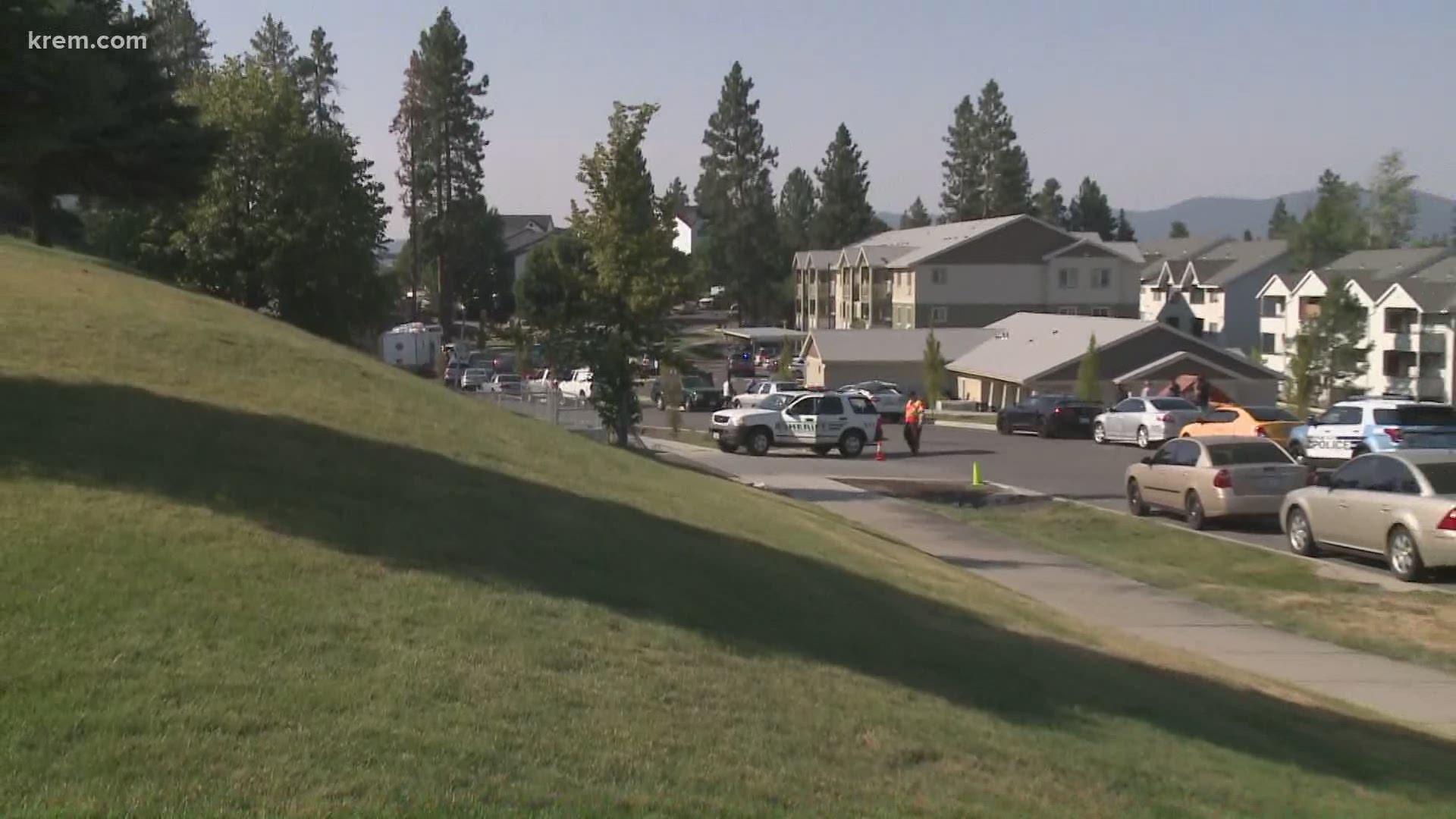 Authorities with the Spokane County Sheriff's Office are searching for a male suspect who they say knew the victim.