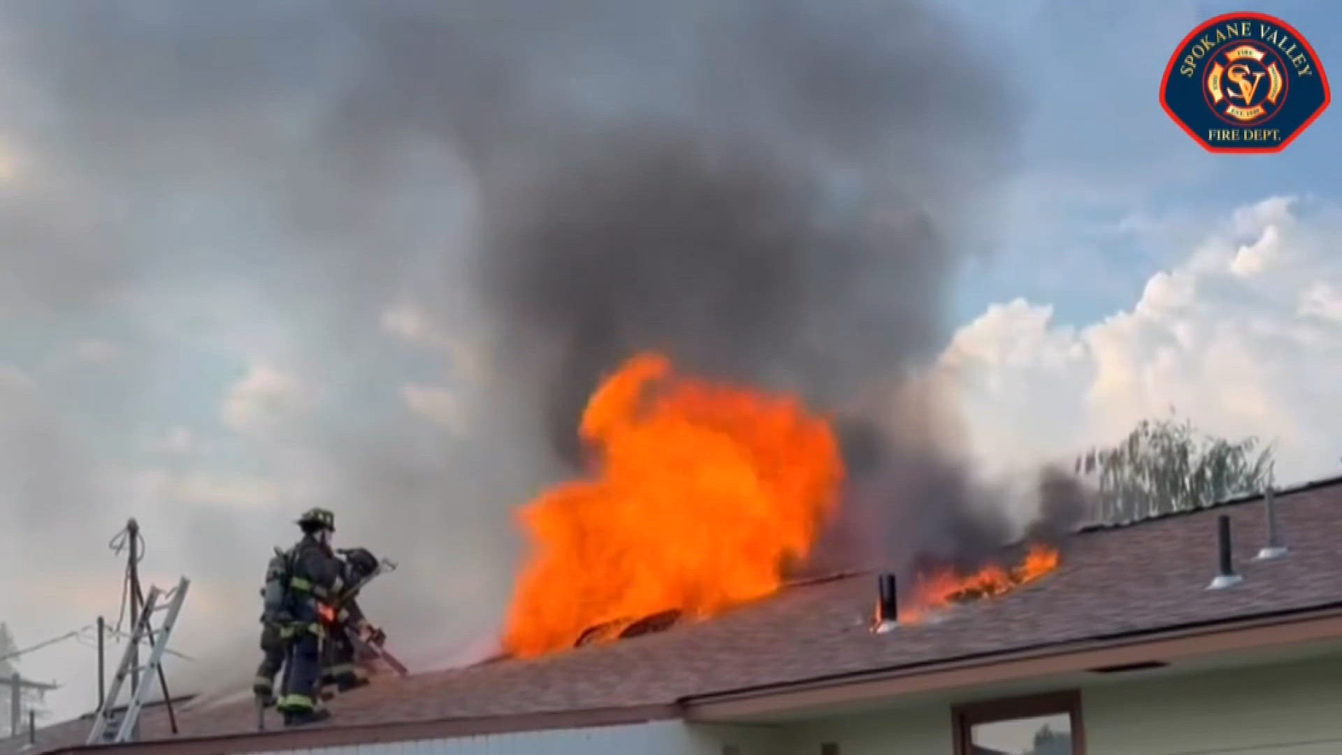 Lightning causes Spokane Valley house fire, no injuries reported | krem.com