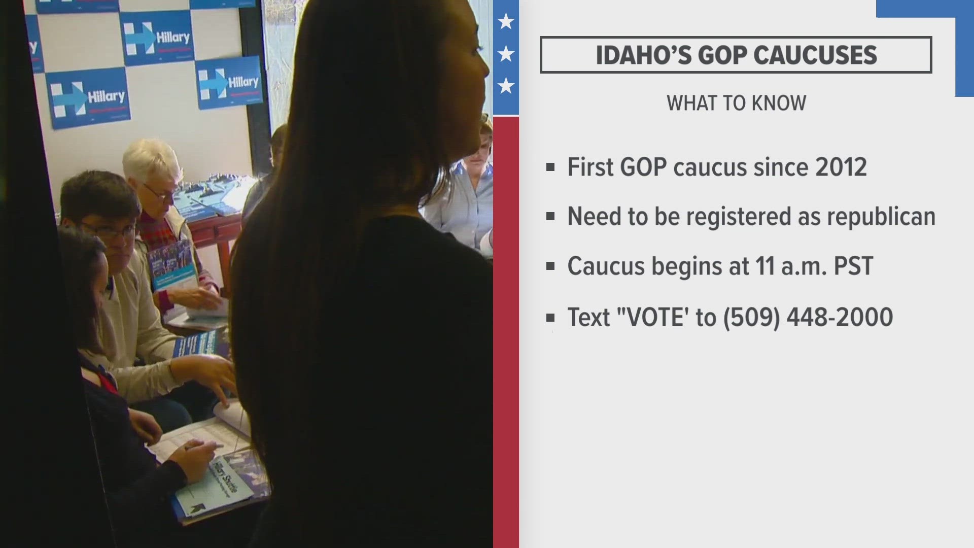 This is the first Idaho GOP caucus since 2012.