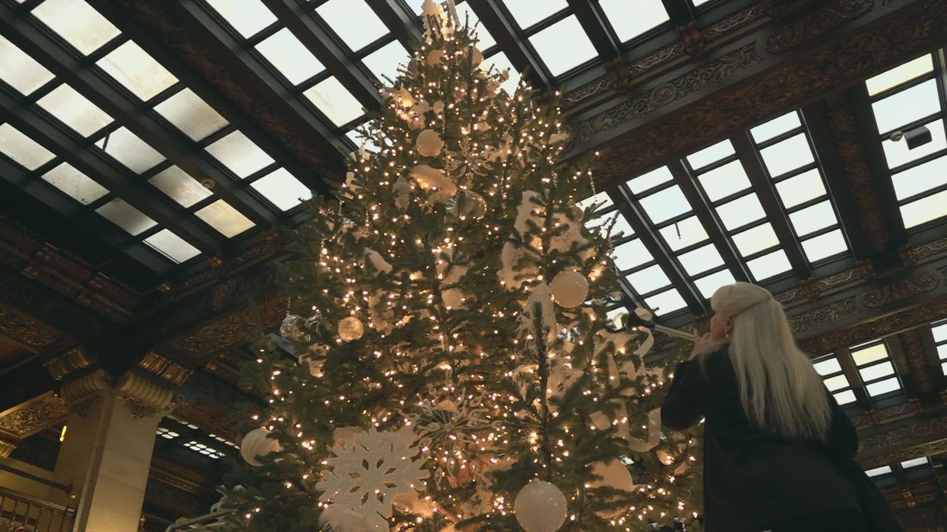 Hotel officials say more than 100,000 people are expected to visit the Davenport Historic during the holiday season and one reason is to see its holiday trees.