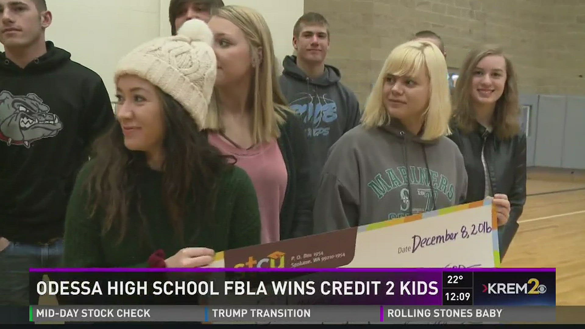 Odessa High School FBLA wins Credit 2 Kids