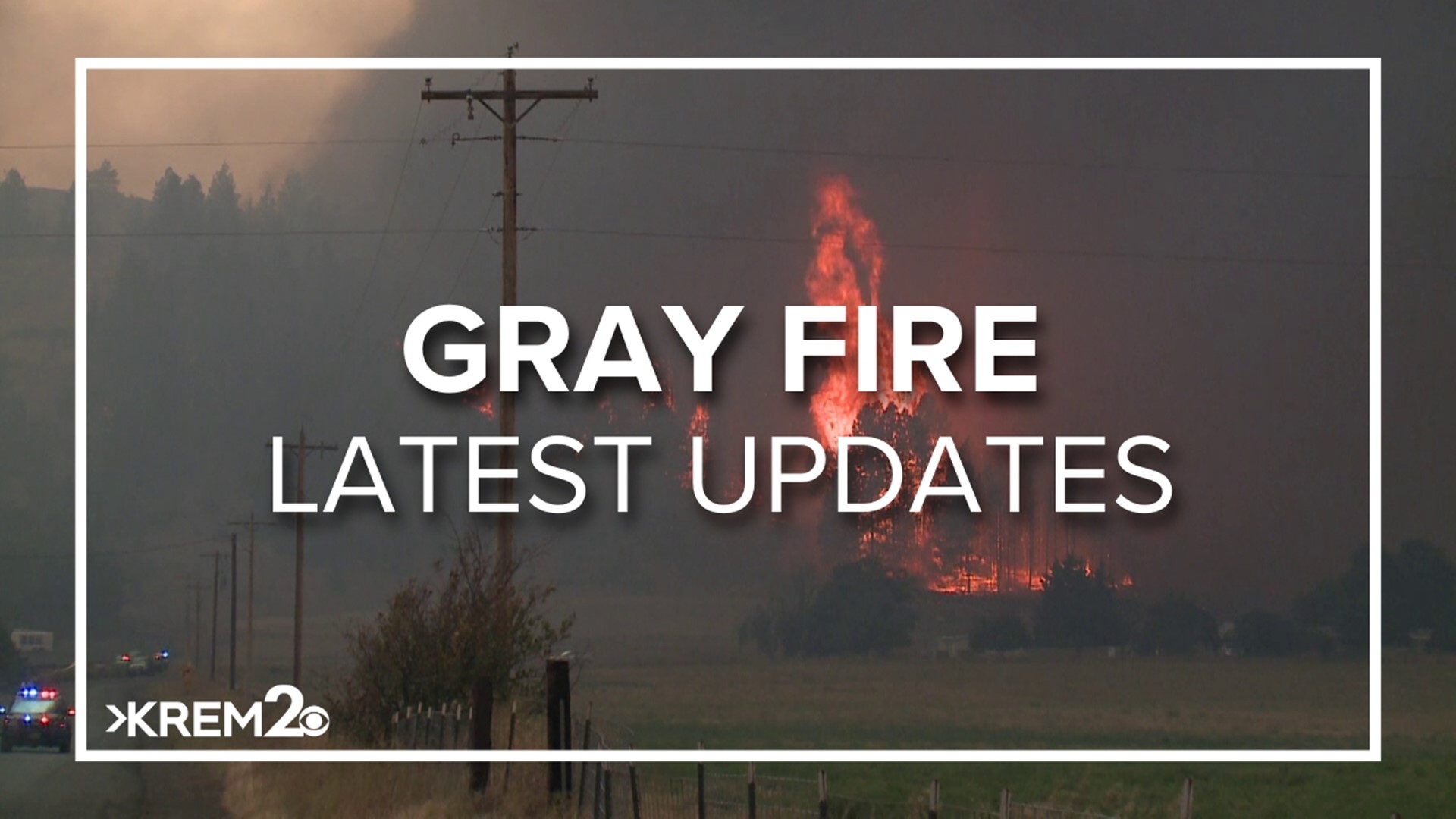 The fire is estimated to be 3,000 acres at this time. WSDOT East says I-90 is closed at milepost 275/Salnave Road and milepost 270 at Four Lakes.