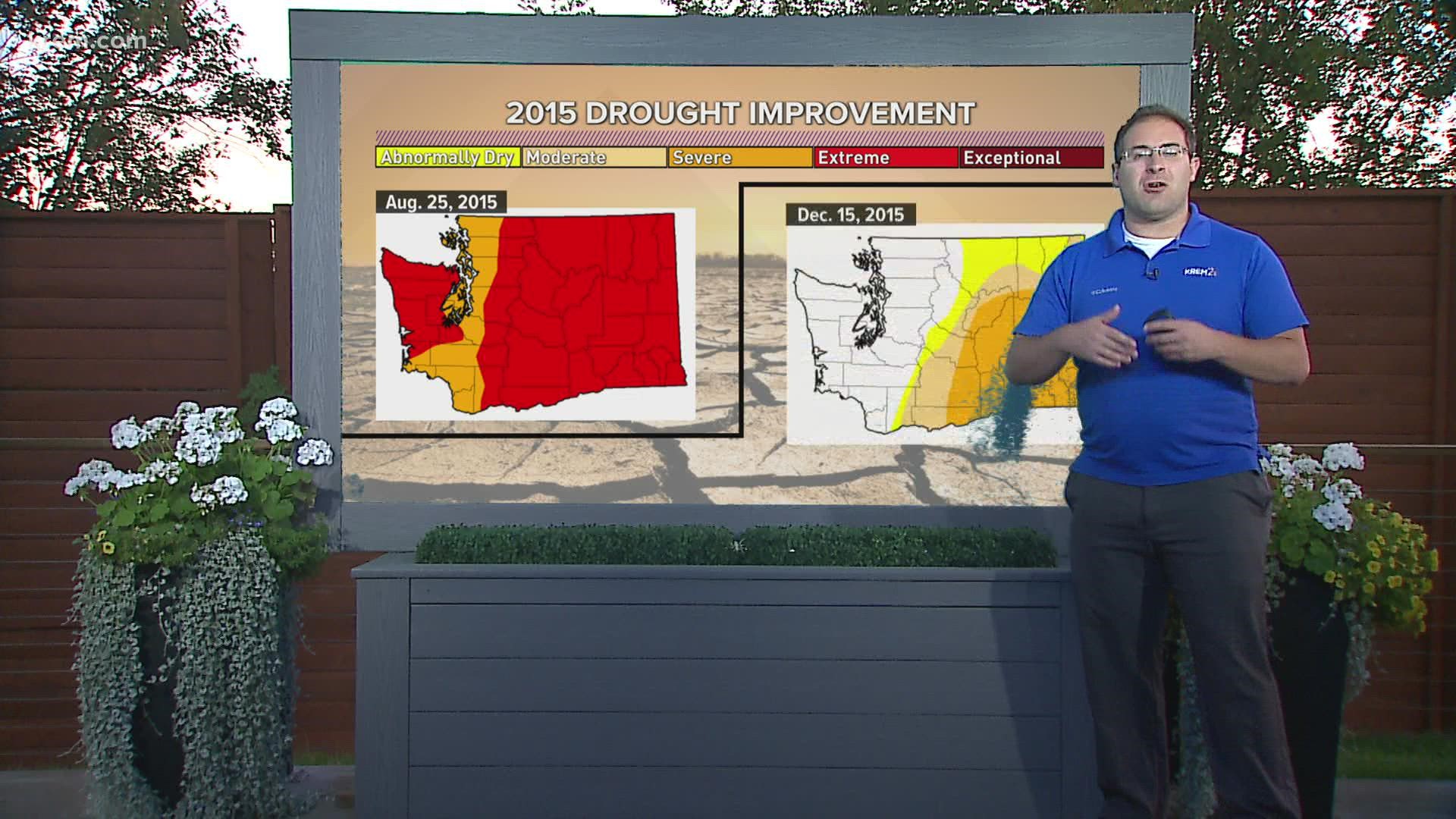 Recent fall rain systems have started to improve drought conditions slowly across Washington.