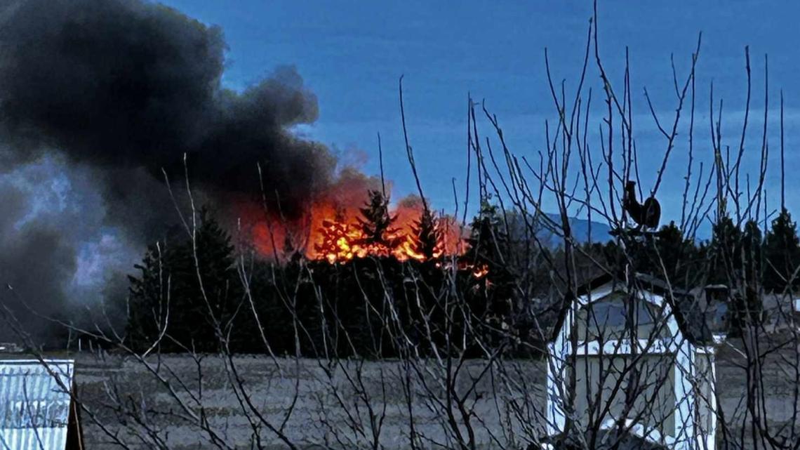 Home being remodeled in Medical Lake caught fire, two people displaced