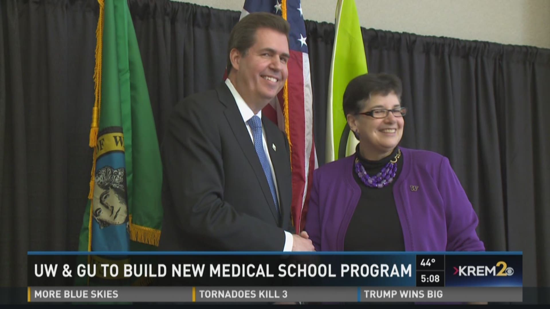 Gonzaga and the University of Washington announced a new medical partnership