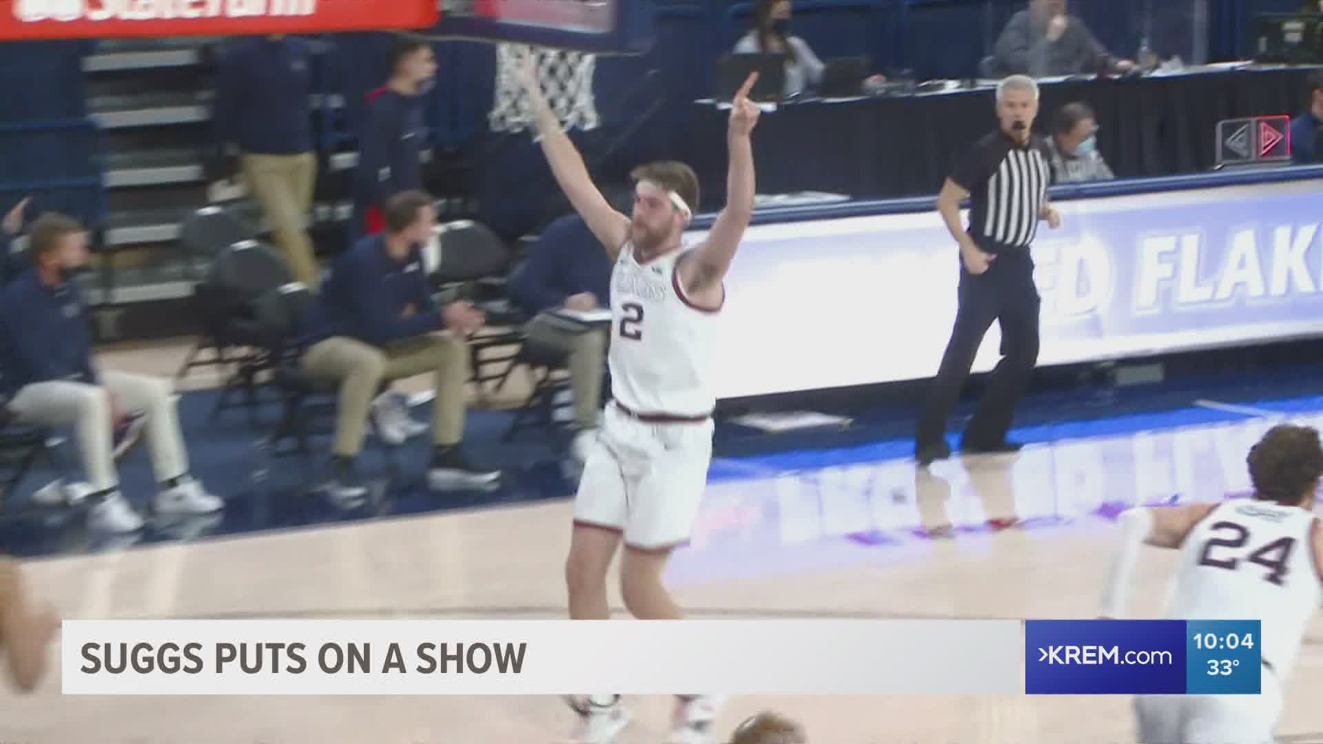 Gonzaga clinched an undefeated regular season with their win over Loyola Marymount University Saturday night.