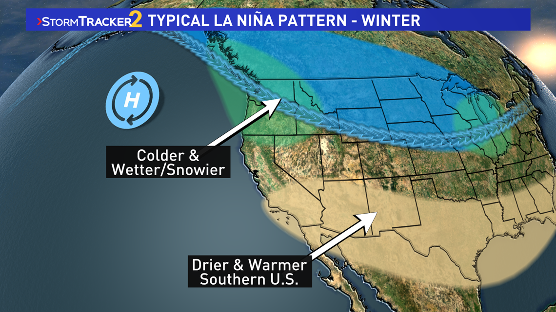 La Niña in Spokane Winter weather history