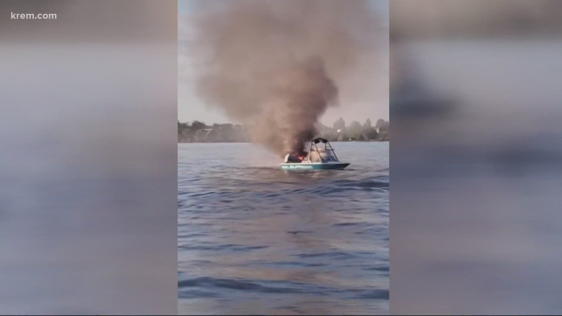 Those in the boat that caught fire sustained minor burn injuries and refused medical treatment.