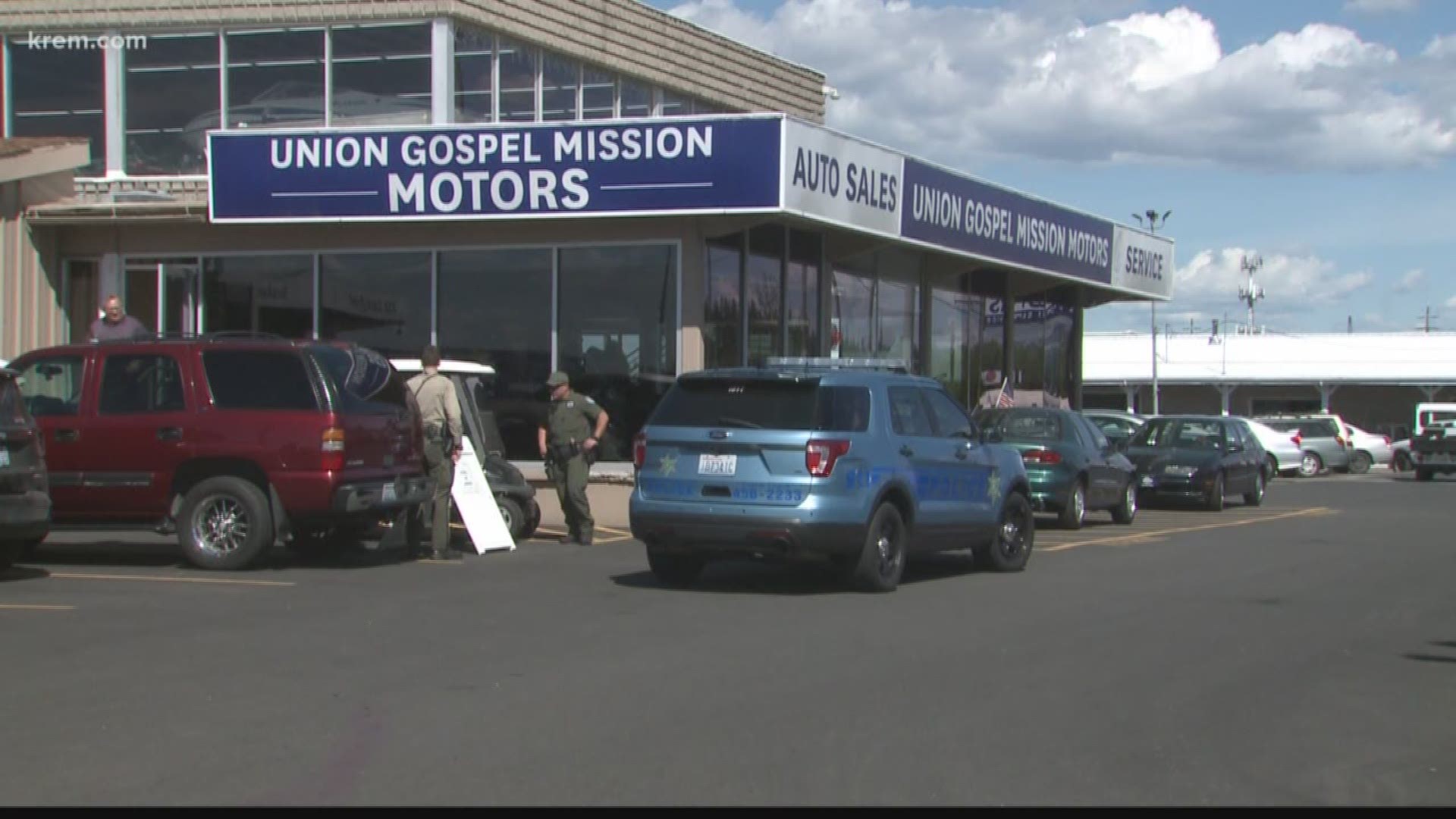 Union Gospel Mission Motors had several car batteries stolen, gas siphoned and cars vandalized by someone with a BB gun.