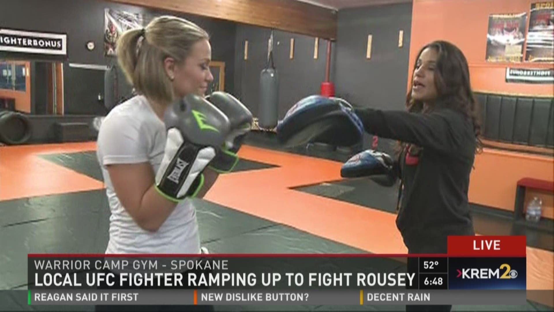 A Spokane woman who is impressing the fighting world with her strong wins in UFC could have a chance to face Rhonda Rousey -- considered the best female fighter in the world