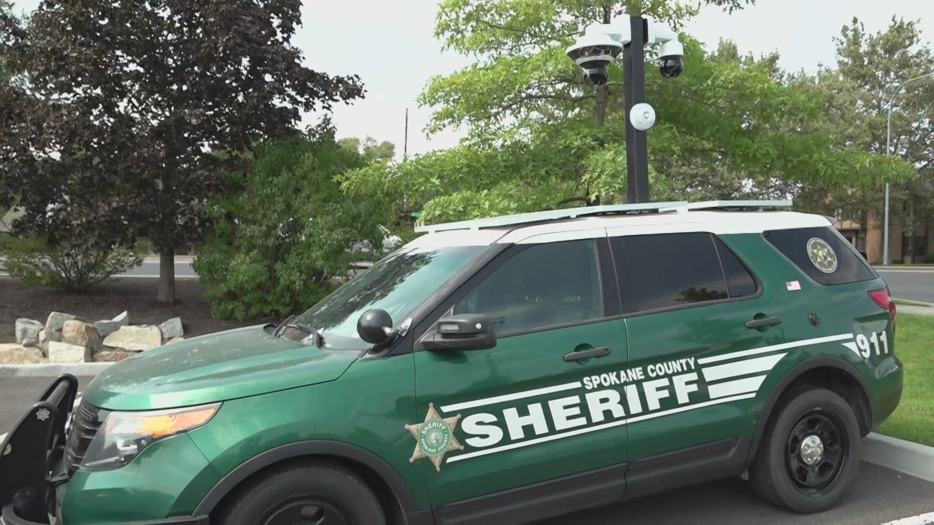 The retired patrol cars with cameras mounted on top aims to help deter crime across the county. An automated system alerts law enforcement of vehicles of interest.