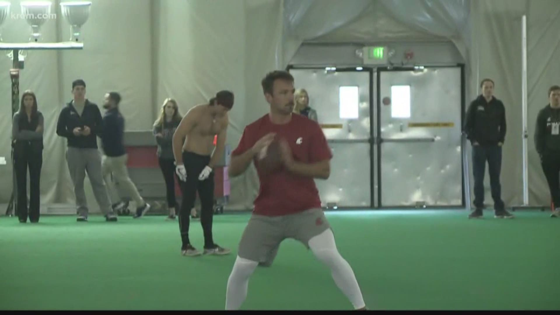 WSU held their annual NFL Pro Day on Wednesday in Pullman, with three players taking center stage: Andre Dillard, Gardner Minshew, and James Williams.