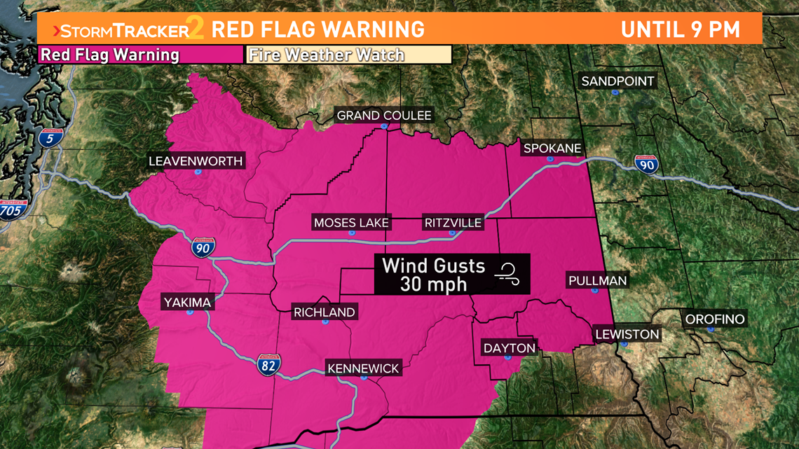 Spokane weather: High fire danger prompts Red Flag Warning | krem.com