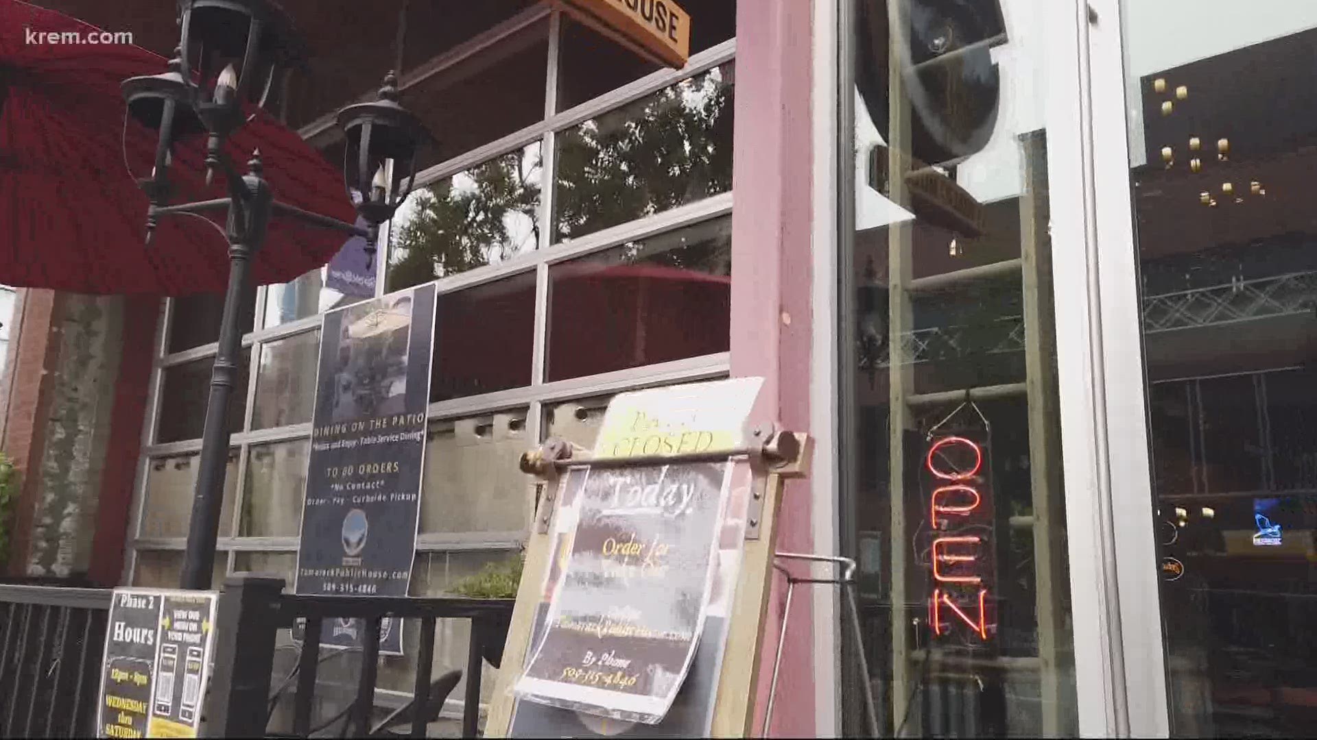 Spokane restaurants have turned to outdoor dining due to the coronavirus pandemic, but hazardous air quality caused by wildfire smoke has been another setback.