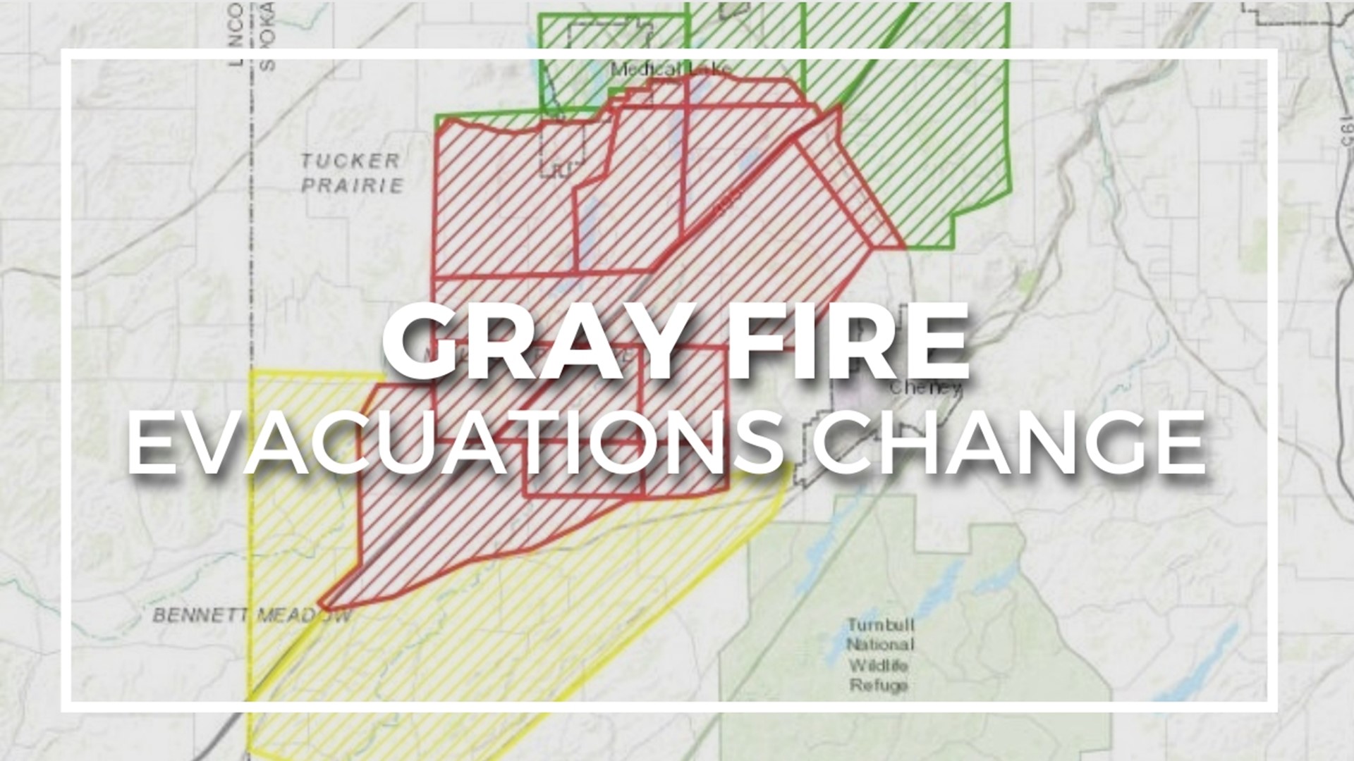 As of 3:30 p.m. on Monday, multiple Level 3 evacuation areas are being downgraded to Level 1, meaning some people will be able to return to the town.