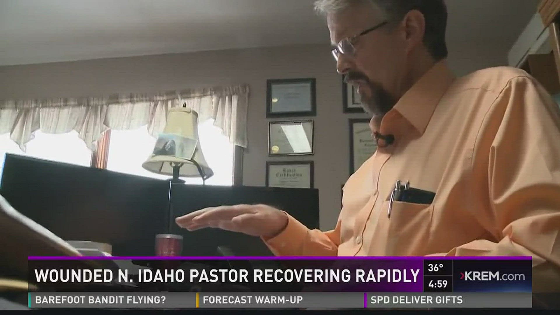 Wounded N. Idaho pastor recovering rapidly