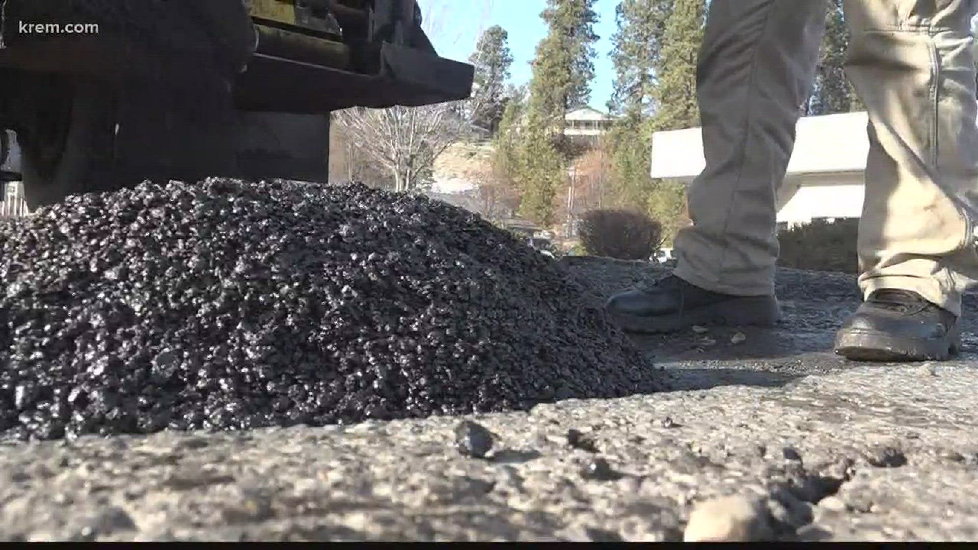 Spokane spring 2018: Return of the potholes  (2-20-18)