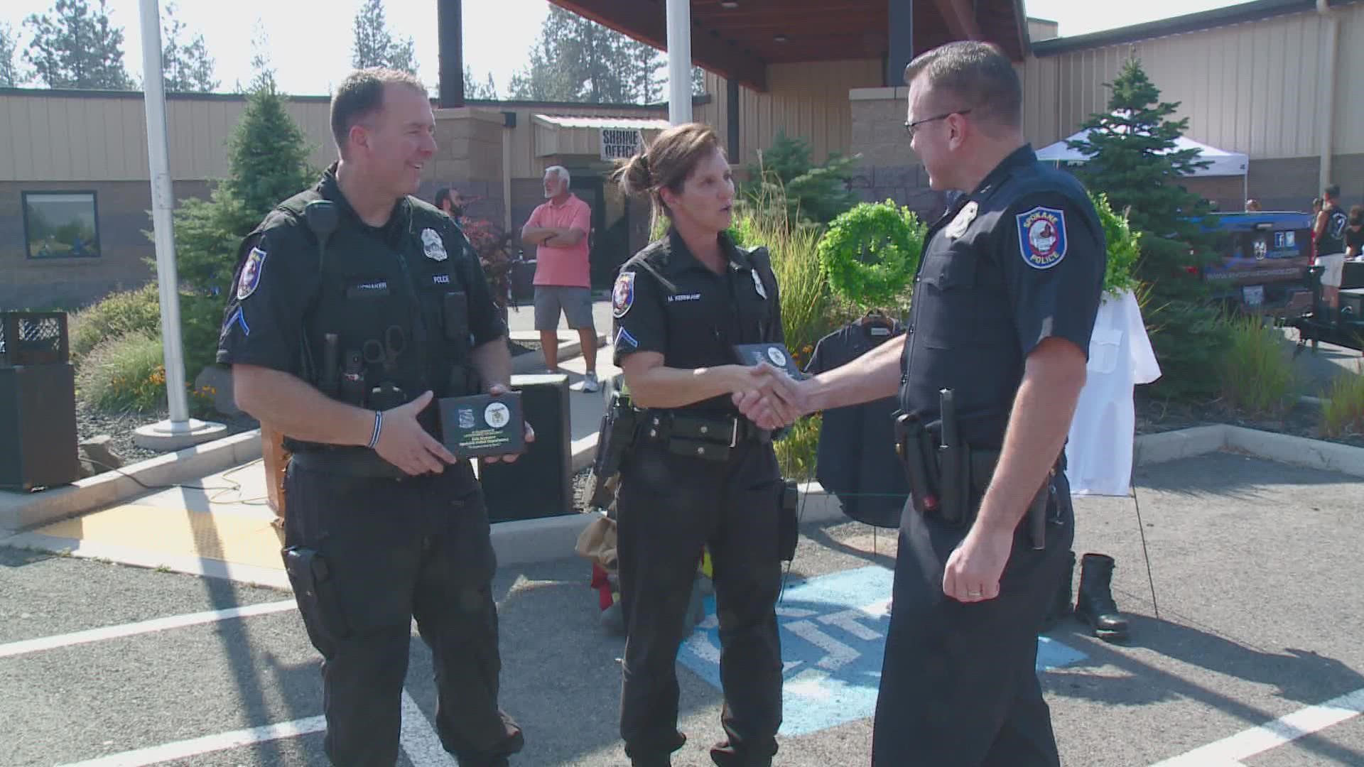 Officers involved in June driveby shooting honored at Shriners Law