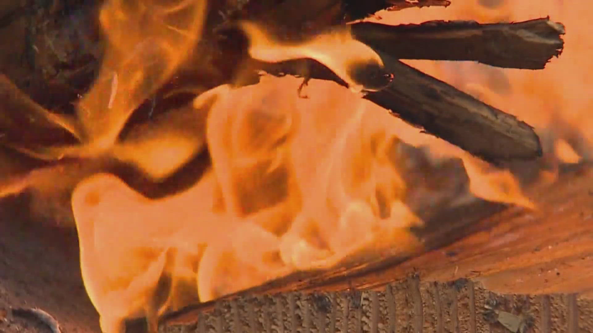 The burn ban is in place until September 30 and places restrictions on yard waste burning and recreational fires. 
