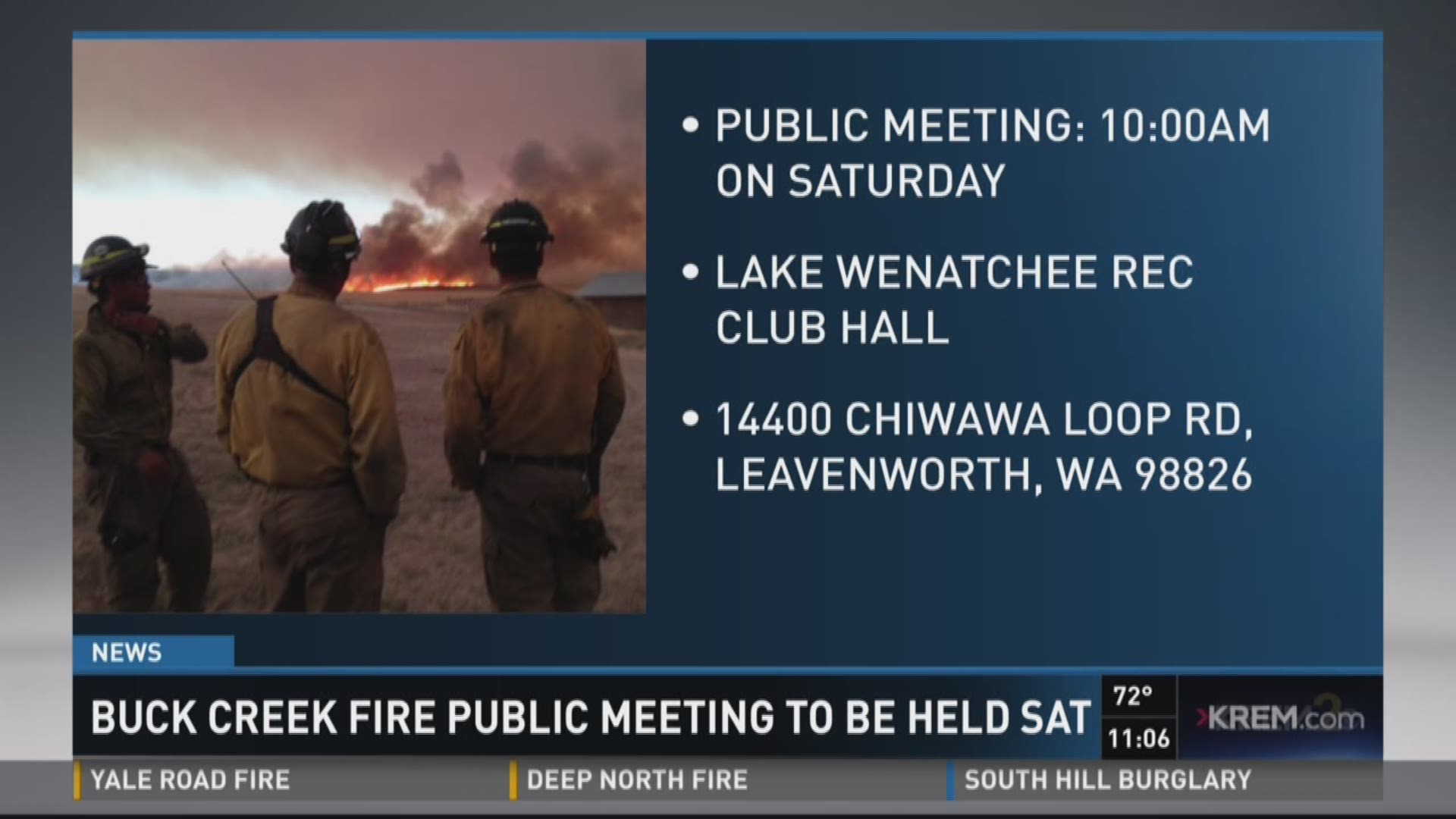 Buck Creek Fire public meeting to be held Saturday