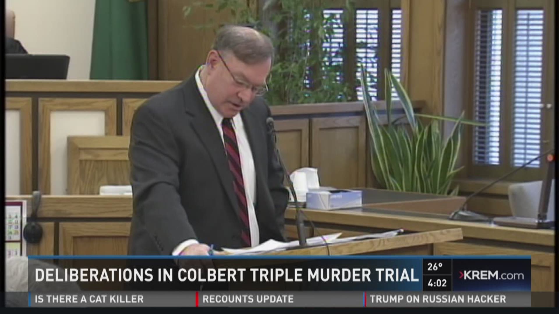 Closing arguments underway in Colbert triple-murder trial