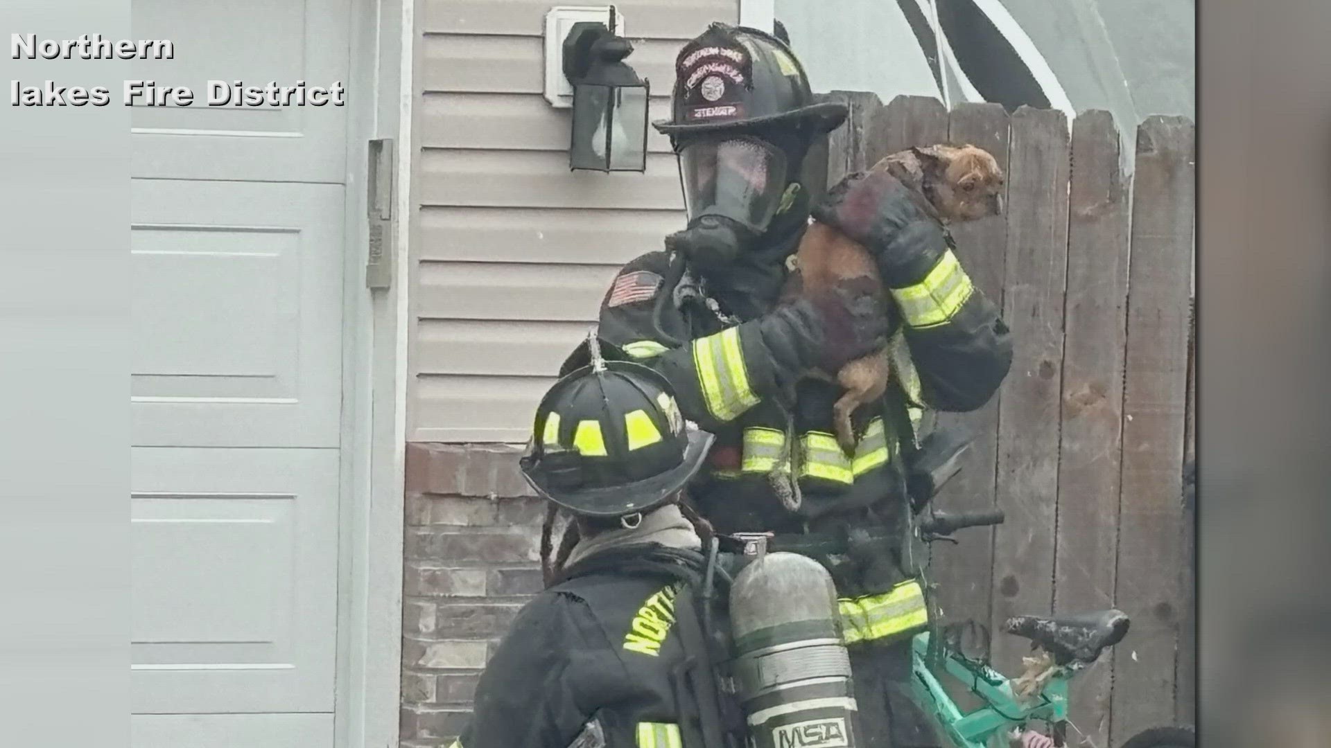 According to the Northern Lakes Fire Protection District, the Red Cross is supporting the displaced family at this time.