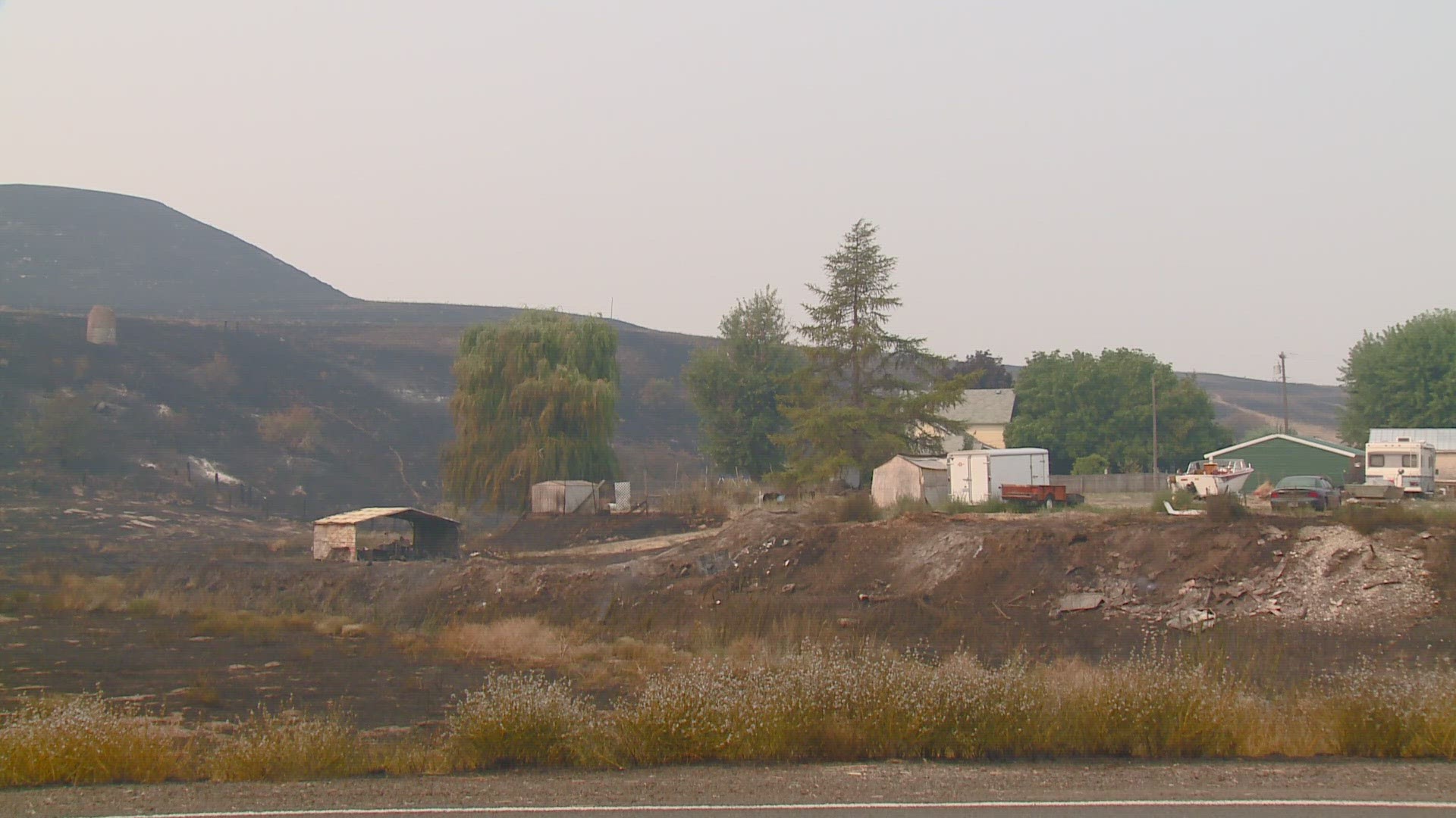 The fire is estimated at 3,000 acres and is 0% contained.