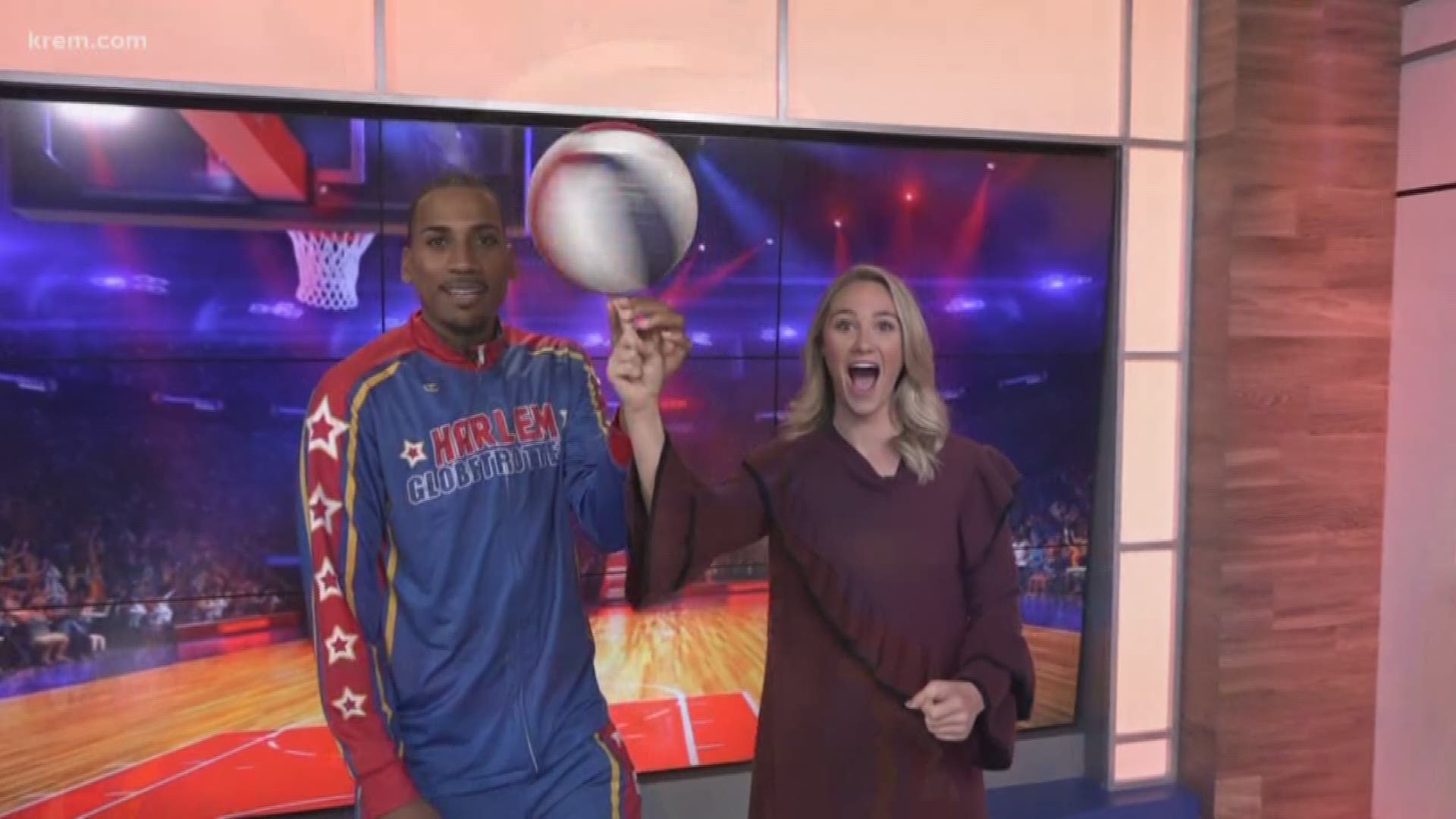 Harlem Globetrotter Zeus McClurkin stopped by Up With KREM to teach the morning team a few tricks.