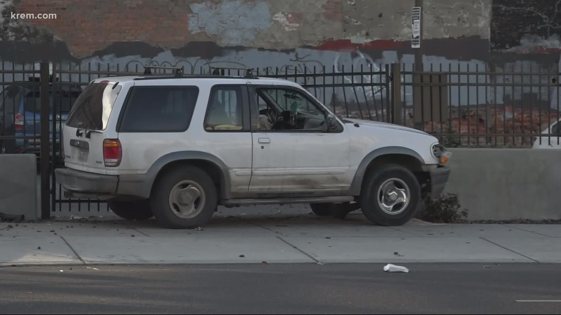 Woman deliberately hit by car in downtown Spokane, police say.