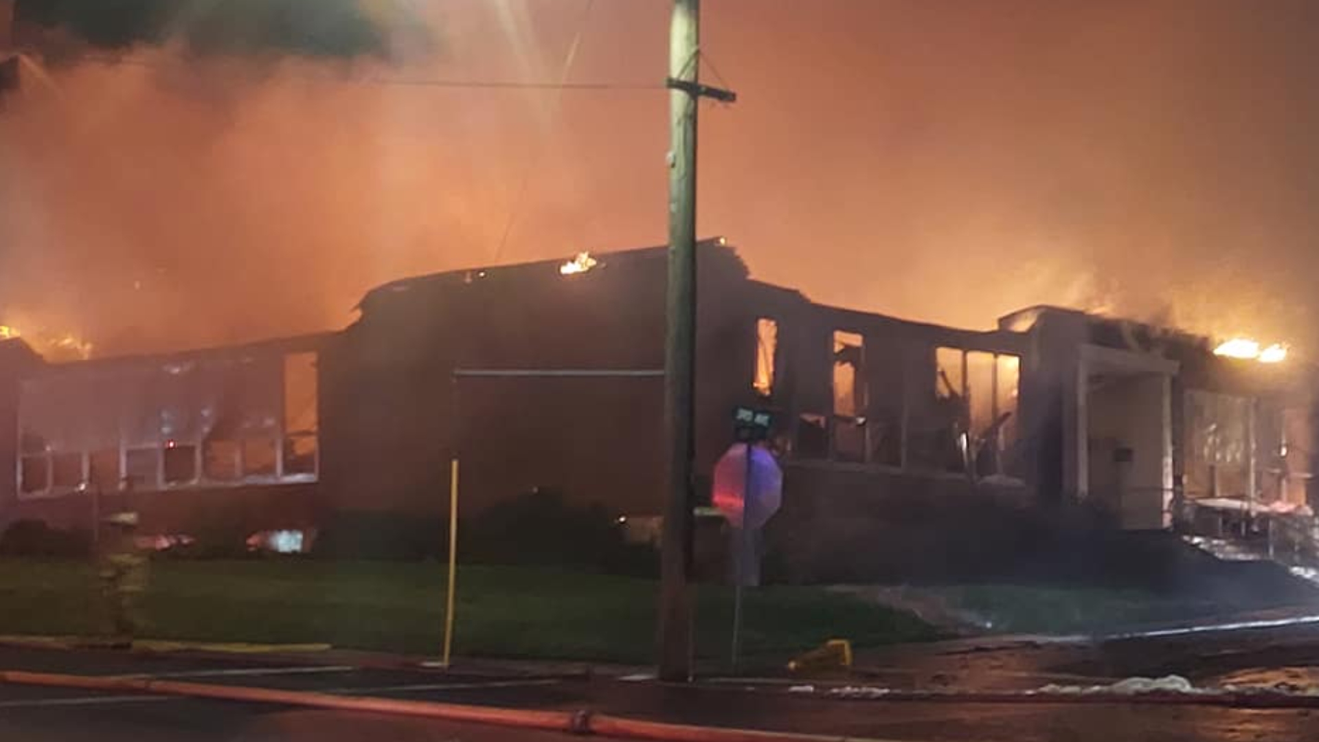 Almira Middle School destroyed in fire following power outage