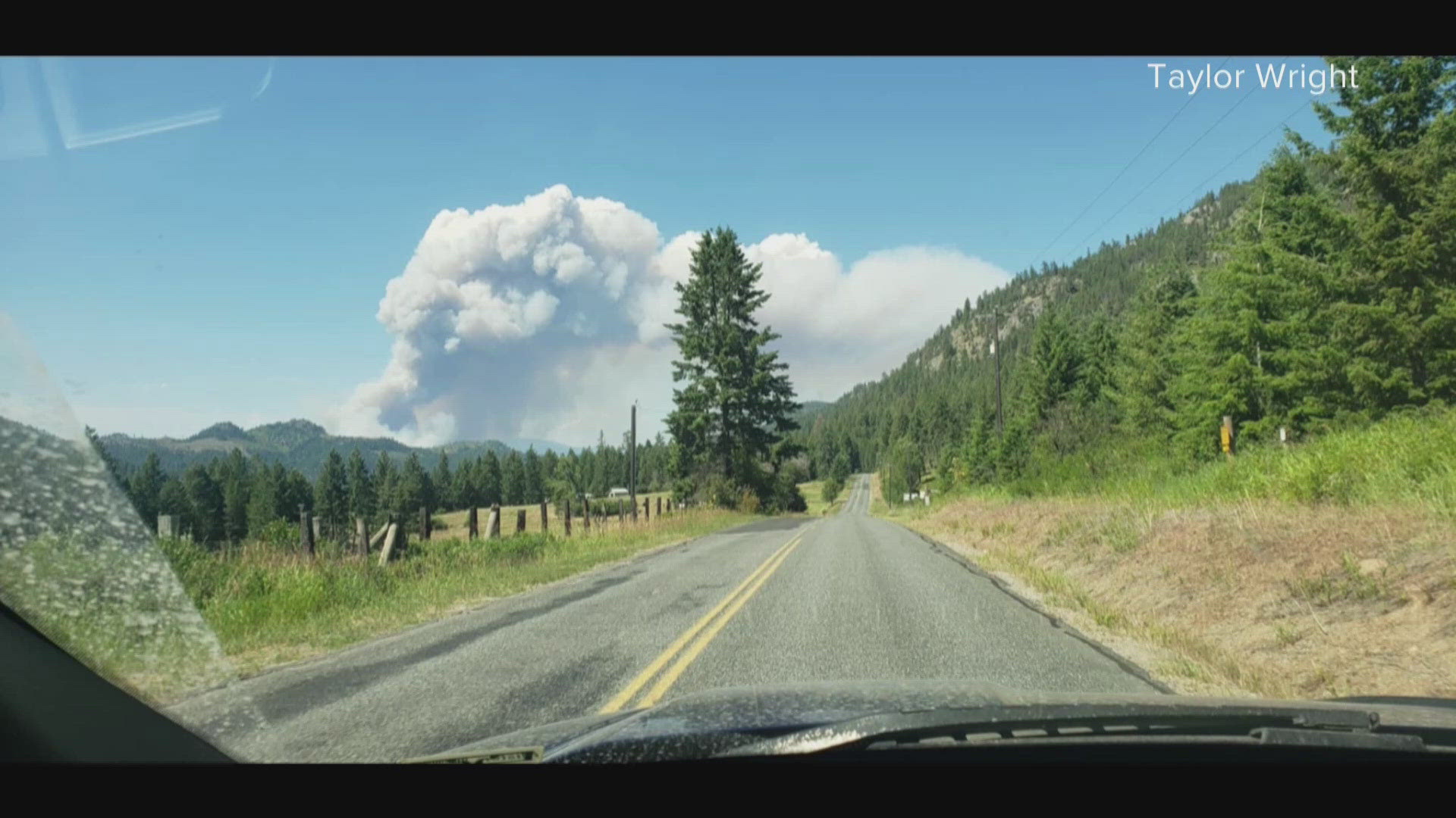 Stay out of the area and off the roads as emergency reporters work to take out the fire