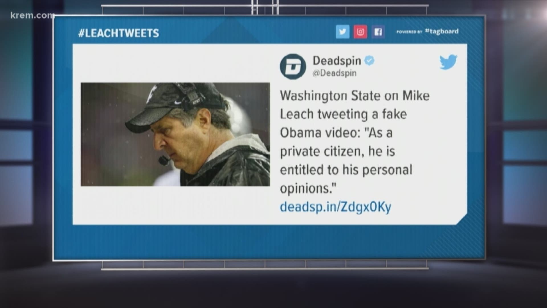 Mike Leach tweets fake video of Obama speech, gets into 4 hour Twitter war