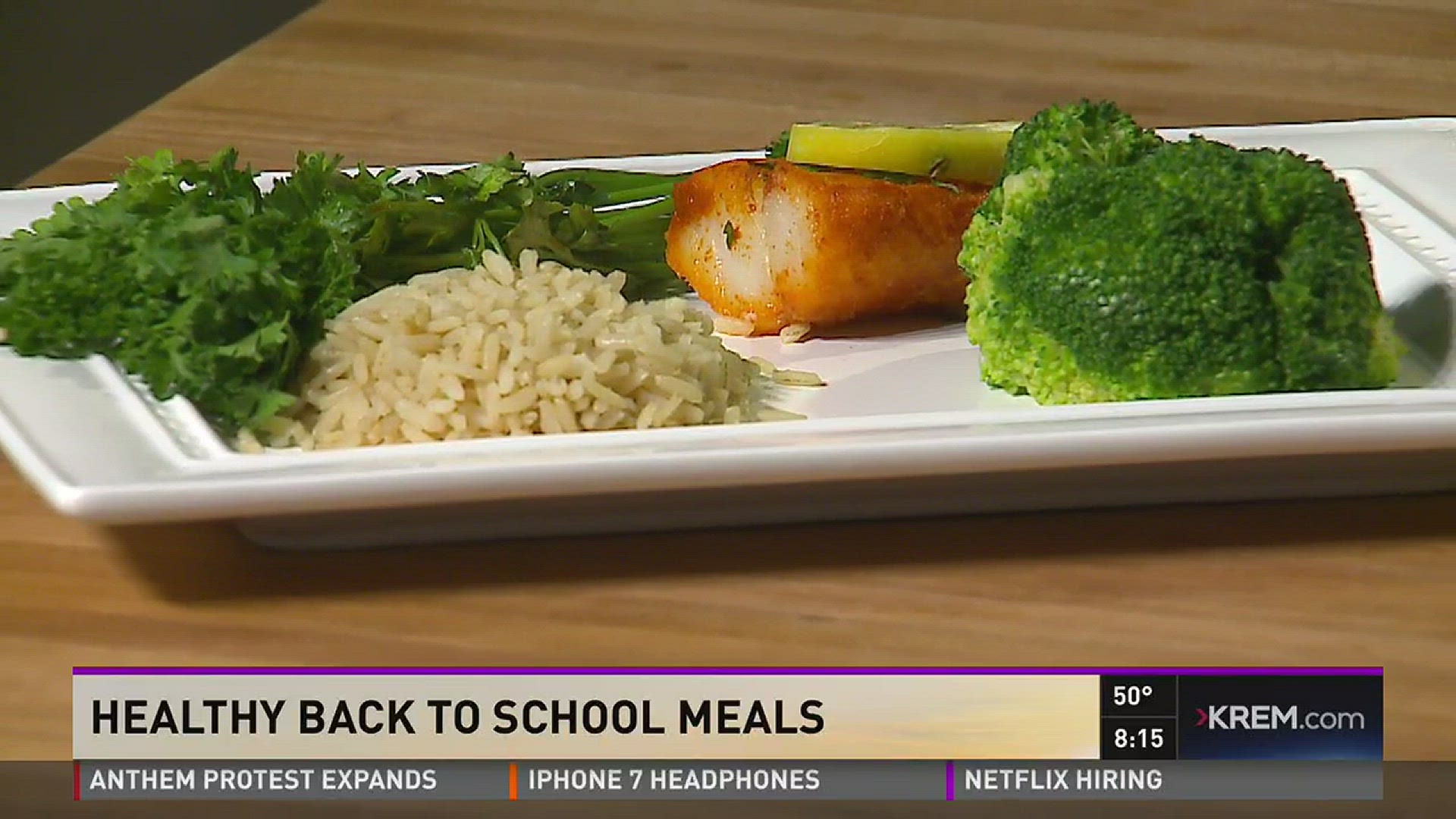 Mary Beth Sherwood from Rockwood Health shared healthy meal ideas for young students and athletes. (9/8/16)