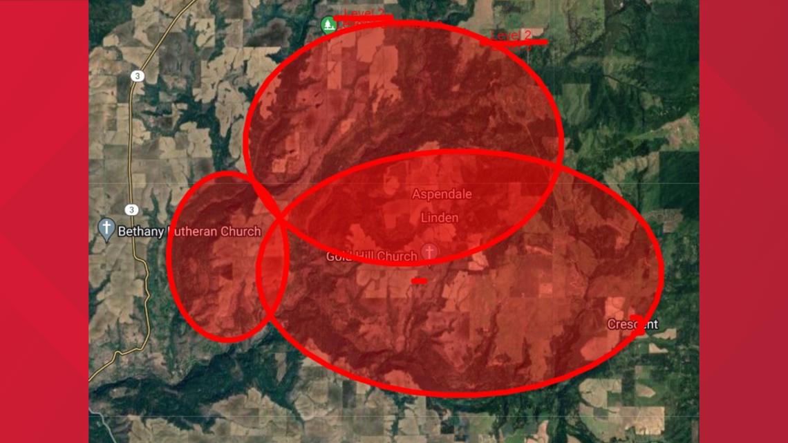 Level 3 'Go Now' Evacuations in place for fire burning east of Kendrick ...