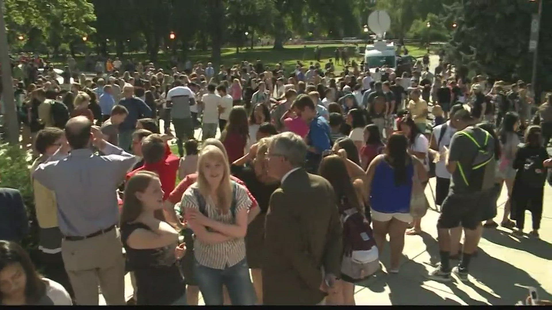 Eclipse viewing party at University of Idaho