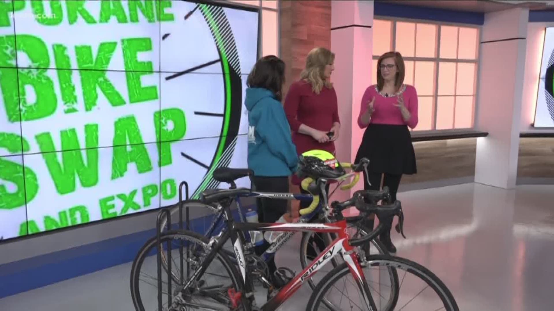 KREM's Jen York and Brittany Bailey get the low-down on the upcoming Spokane Bike Show & Expo from the event's director, LeAnn Yamamoto.