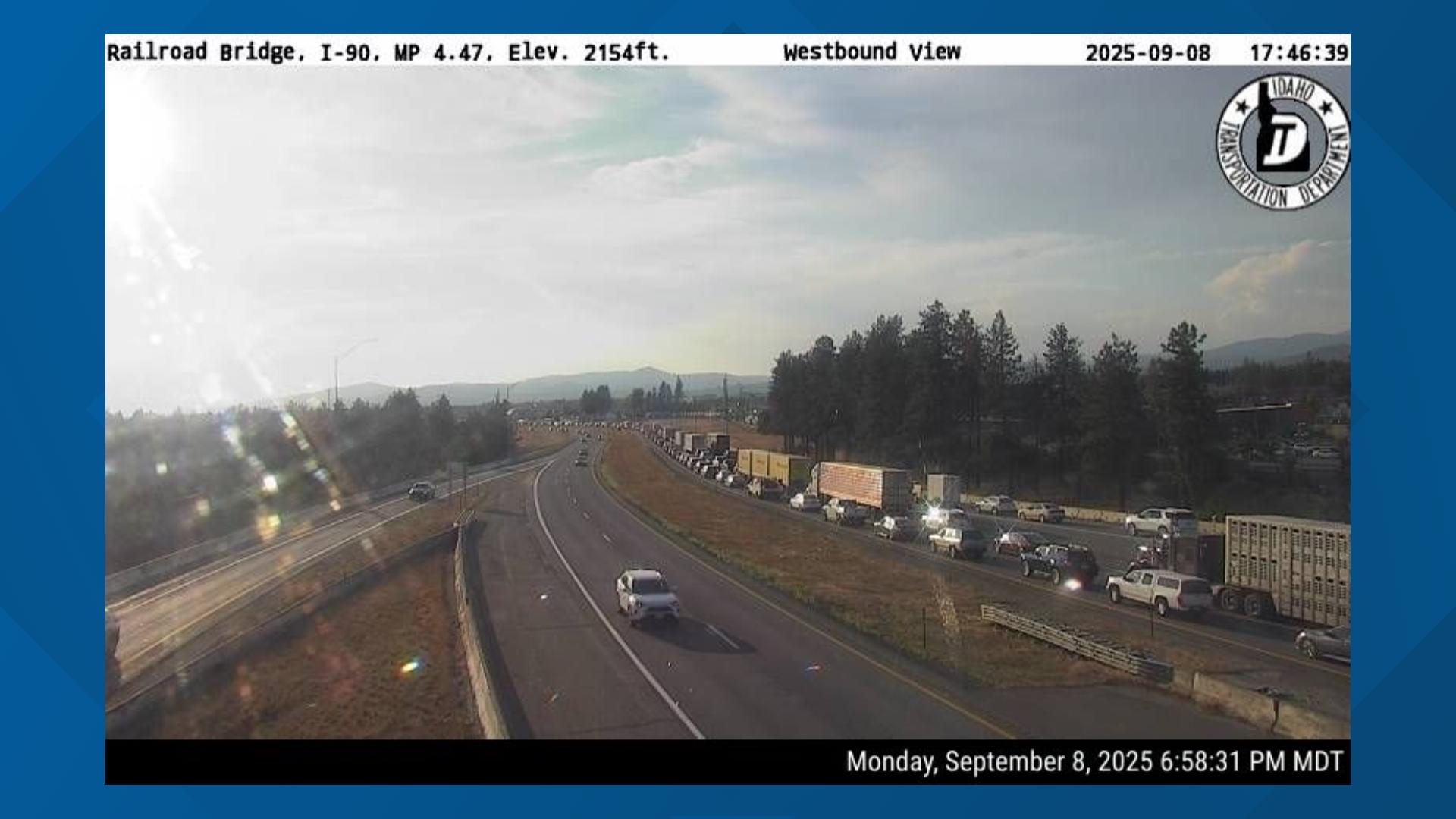 Major crash blocks I-90 westbound in Idaho | krem.com