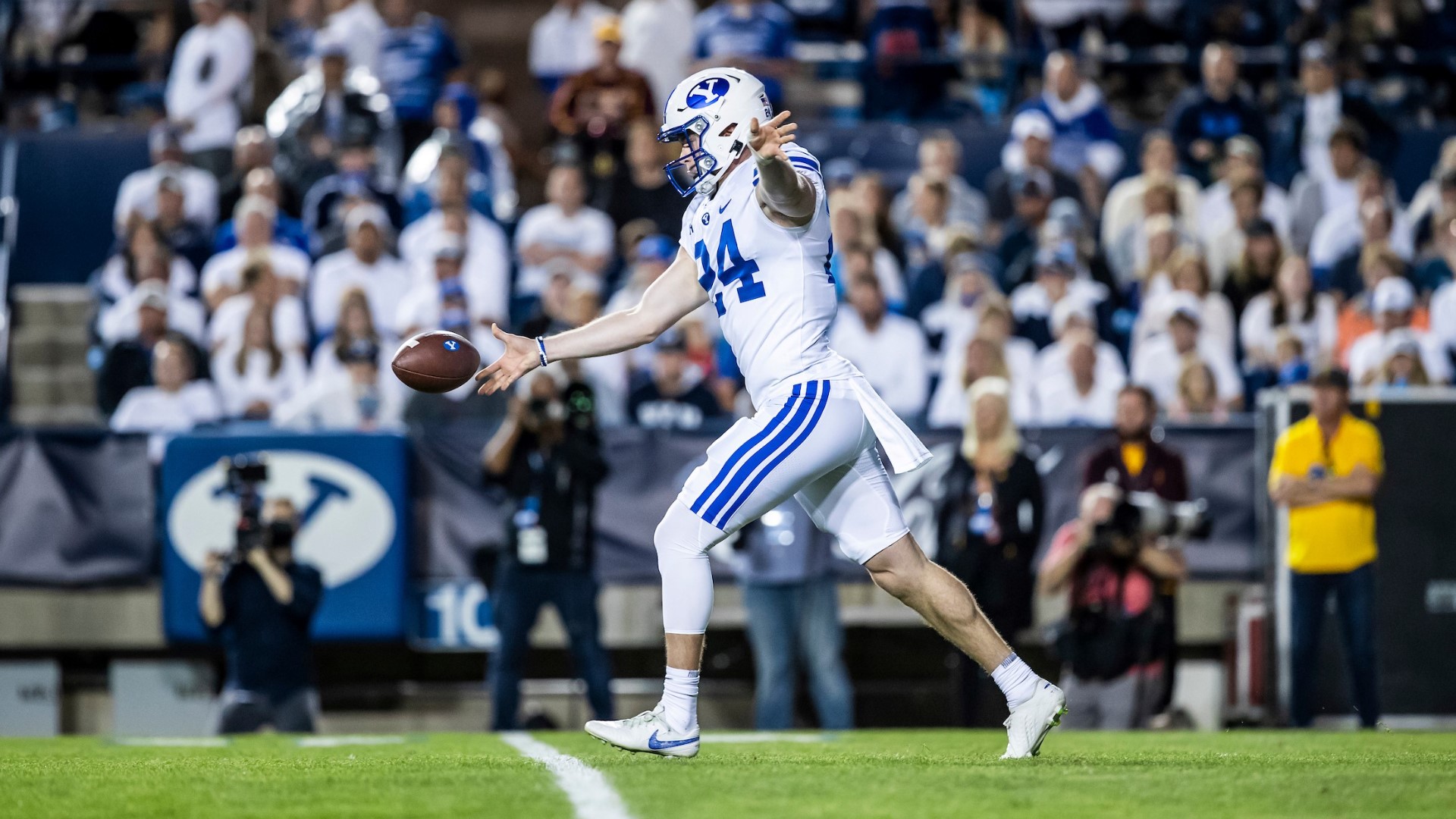 Rehkow is having a phenomenal season thus far as he broke a BYU punting record and ranks 4th in the nation in punting yardage.