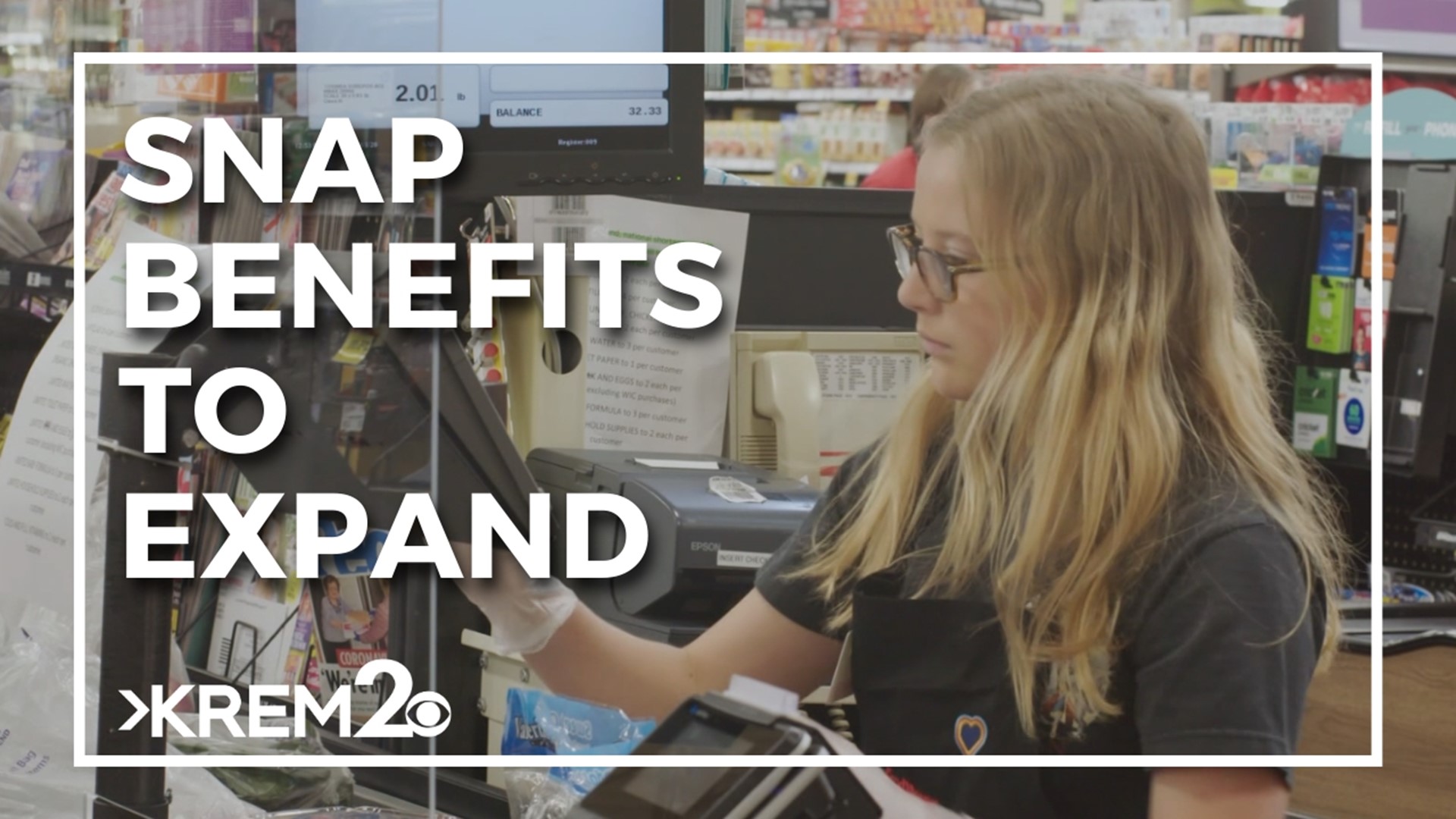 The new SNAP benefits say every $10 people spend on fruit and vegetables at grocery stores, they will get $10 back.