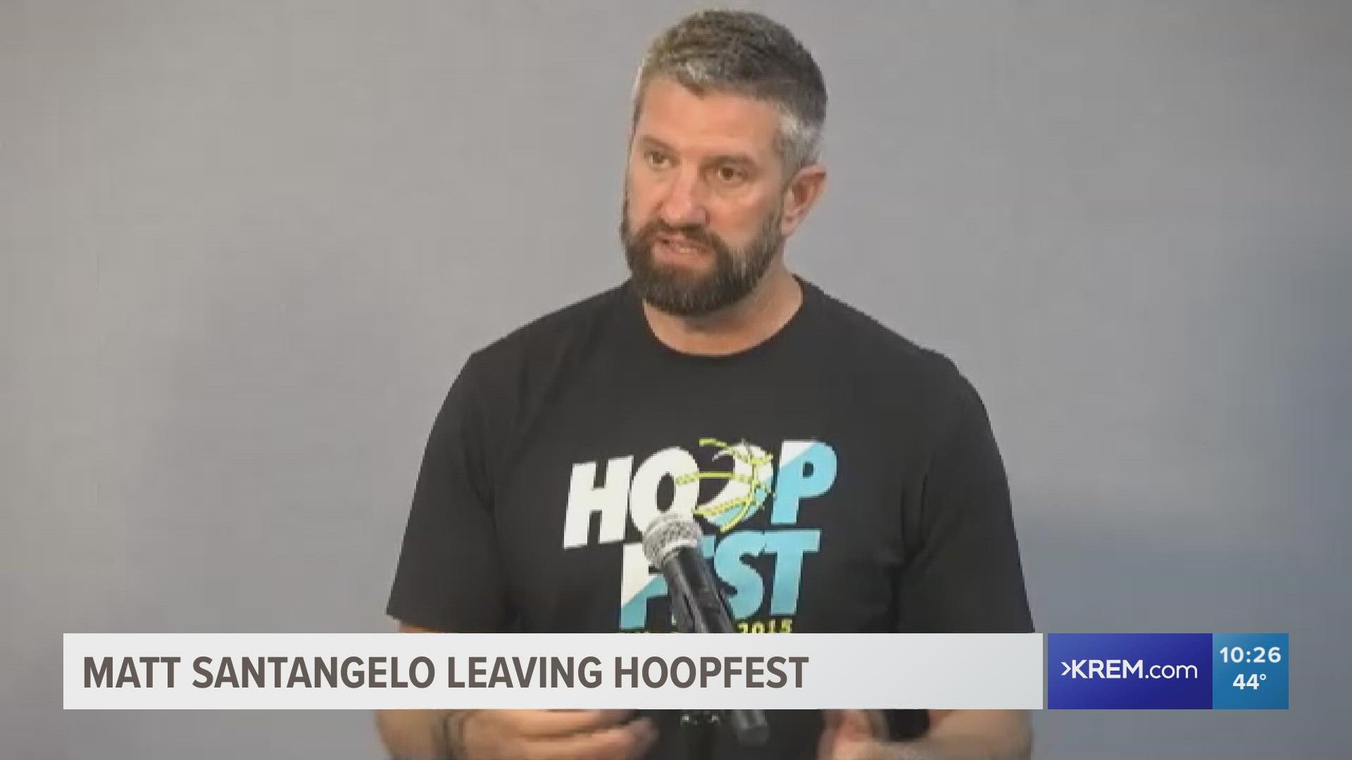 Santangelo was the executive director of Hoopfest, the world's largest three-on-three basketball tournament, for over seven years.
