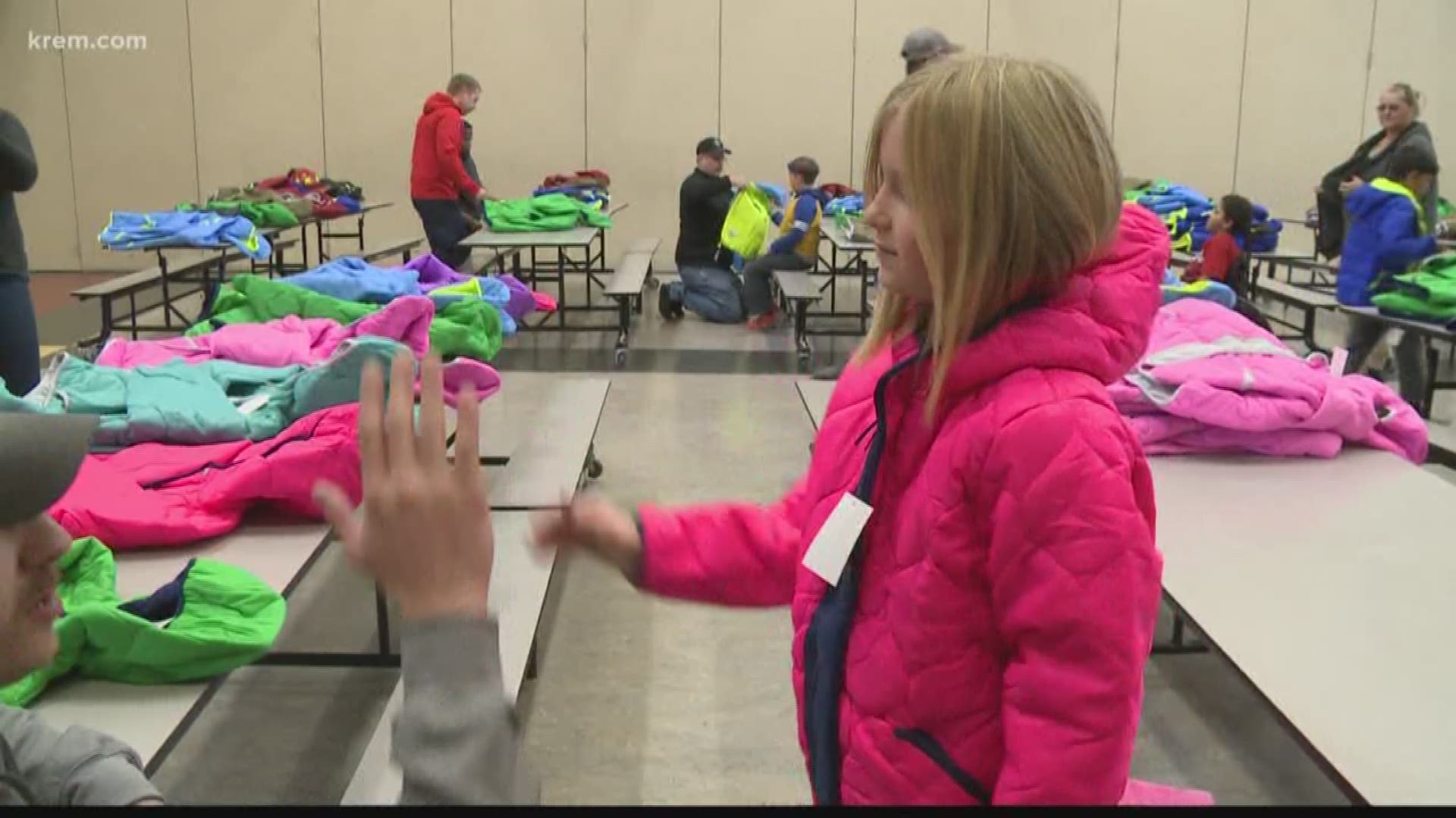 Spokane Fire Department Donates Coats to Kids in Need